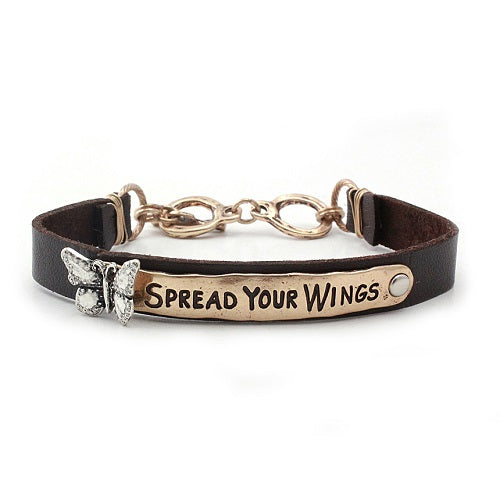 Elegant Butterfly Leather Bracelet for Women - Handmade Adjustable Wrap Bracelet - Perfect for Gifts, Boho Fashion & Everyday Wear