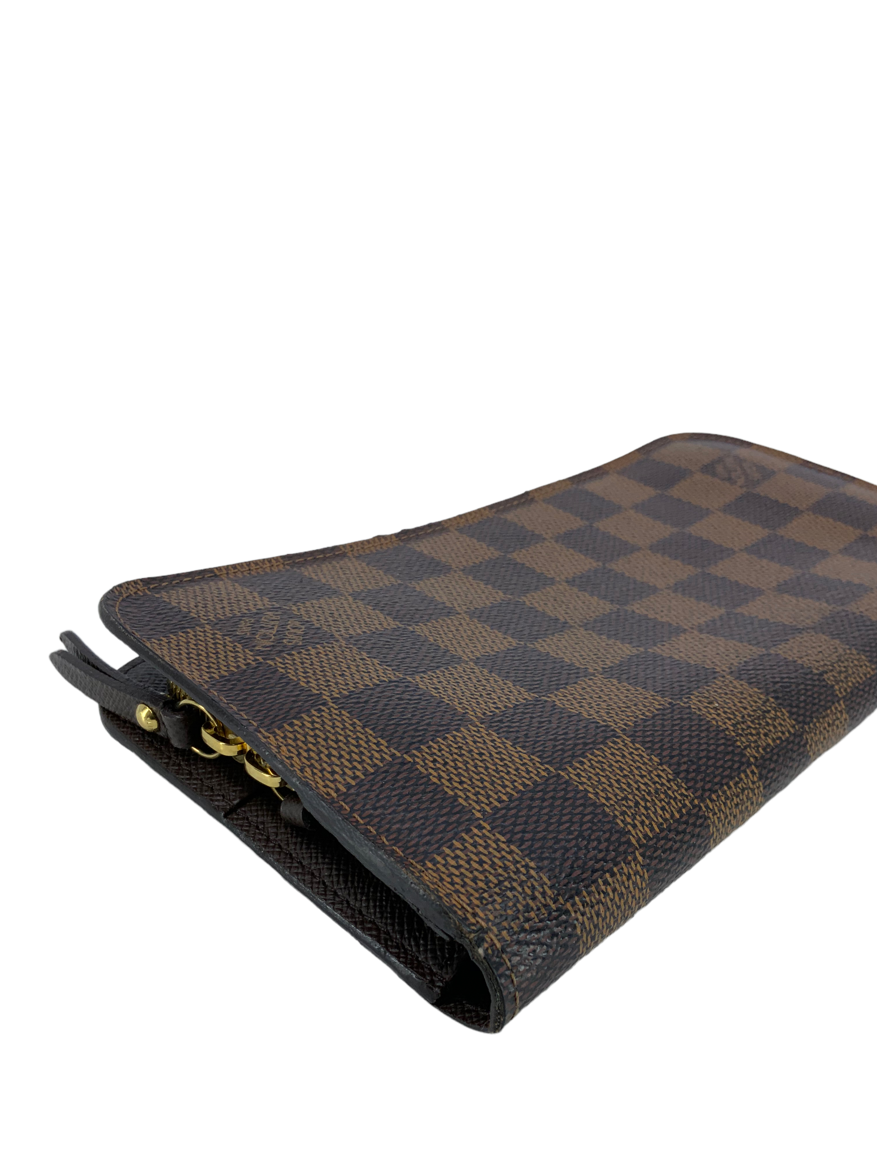 Louis Vuitton Insolite Damier Ebene Wallet Organizer - Luxury Compact Wallet for Women - Perfect for Travel, Business & Everyday Use