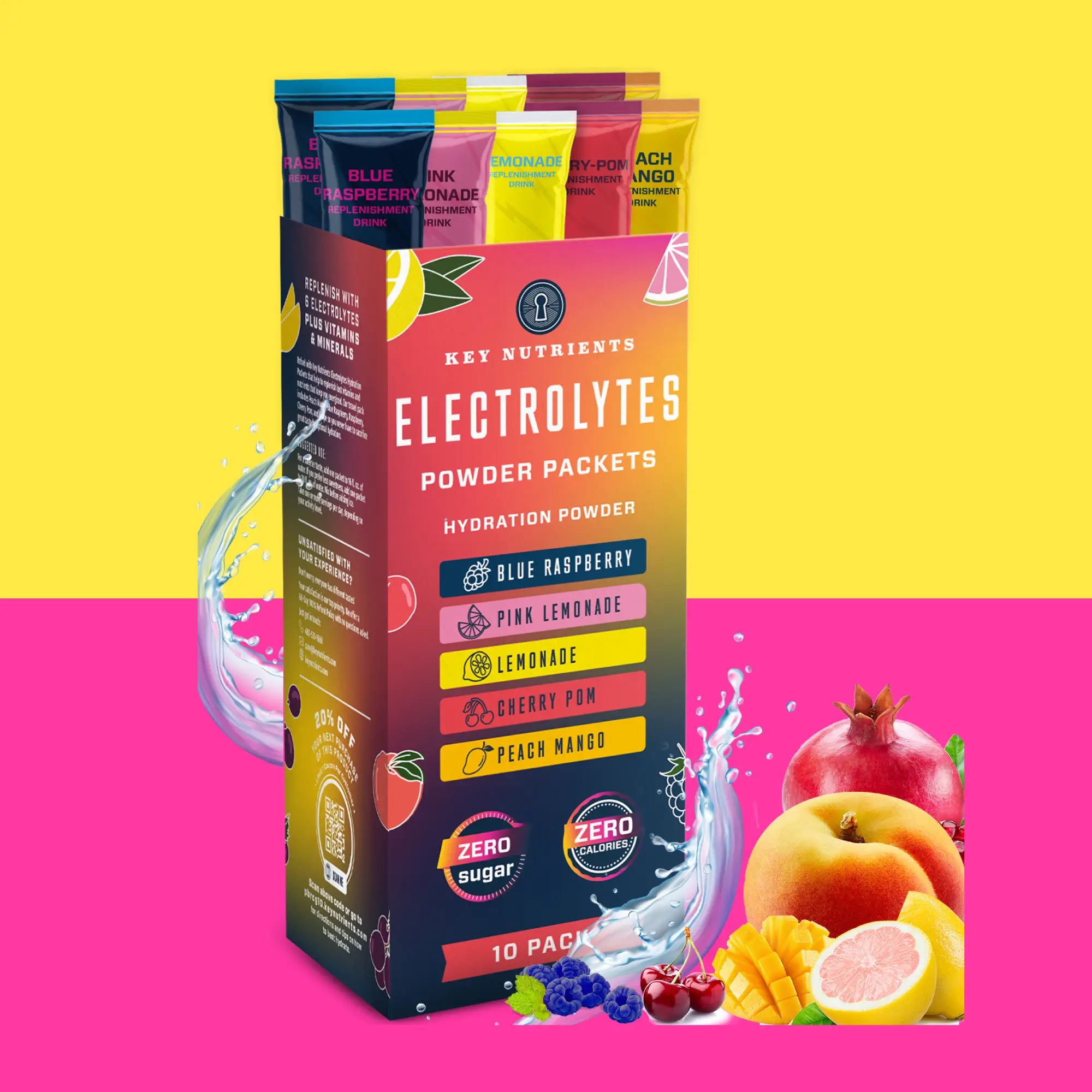 Electrolyte Recovery Plus Powder Travel Packets - Hydration Boost for Athletes & Travelers - Perfect for Workouts, Hiking & Post-Workout Recovery