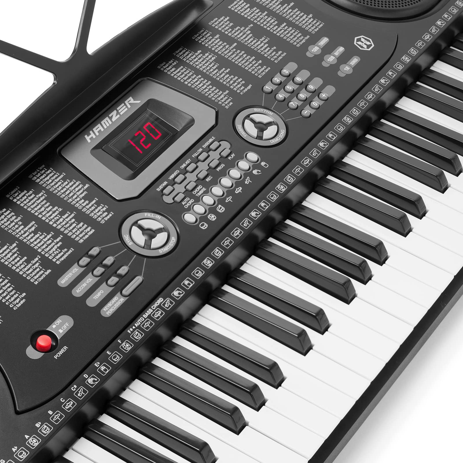 Hamzer 61-Key Electronic Keyboard Piano Set with Built-In Speakers, Stand, Bench, Headphones & Microphone - Complete Beginner Piano Kit for Kids & Adults | Home Practice, Music Lessons & Live Performances