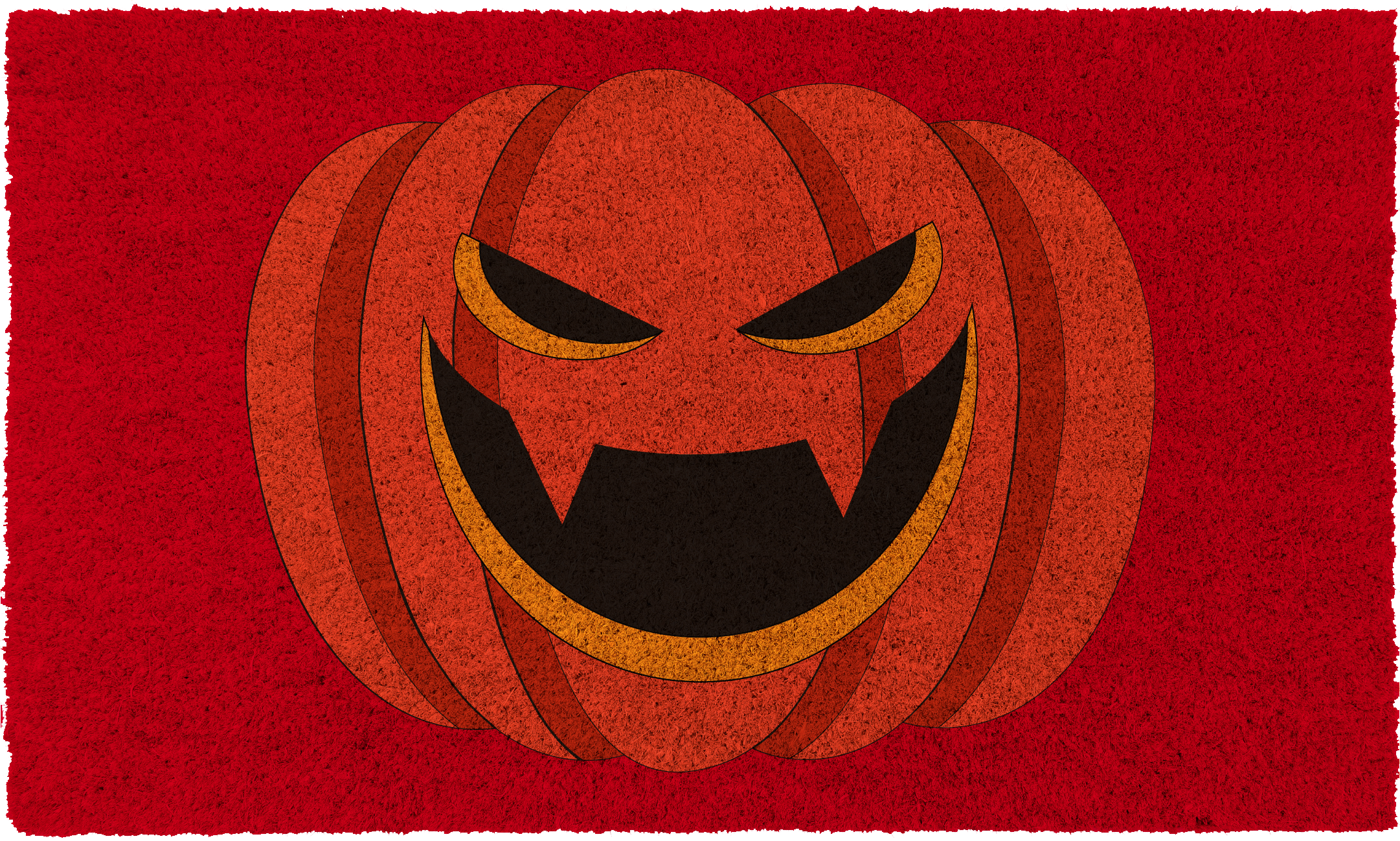 Jack O Lantern Red - Halloween Pumpkin Decorations for Indoor & Outdoor Party Decor
