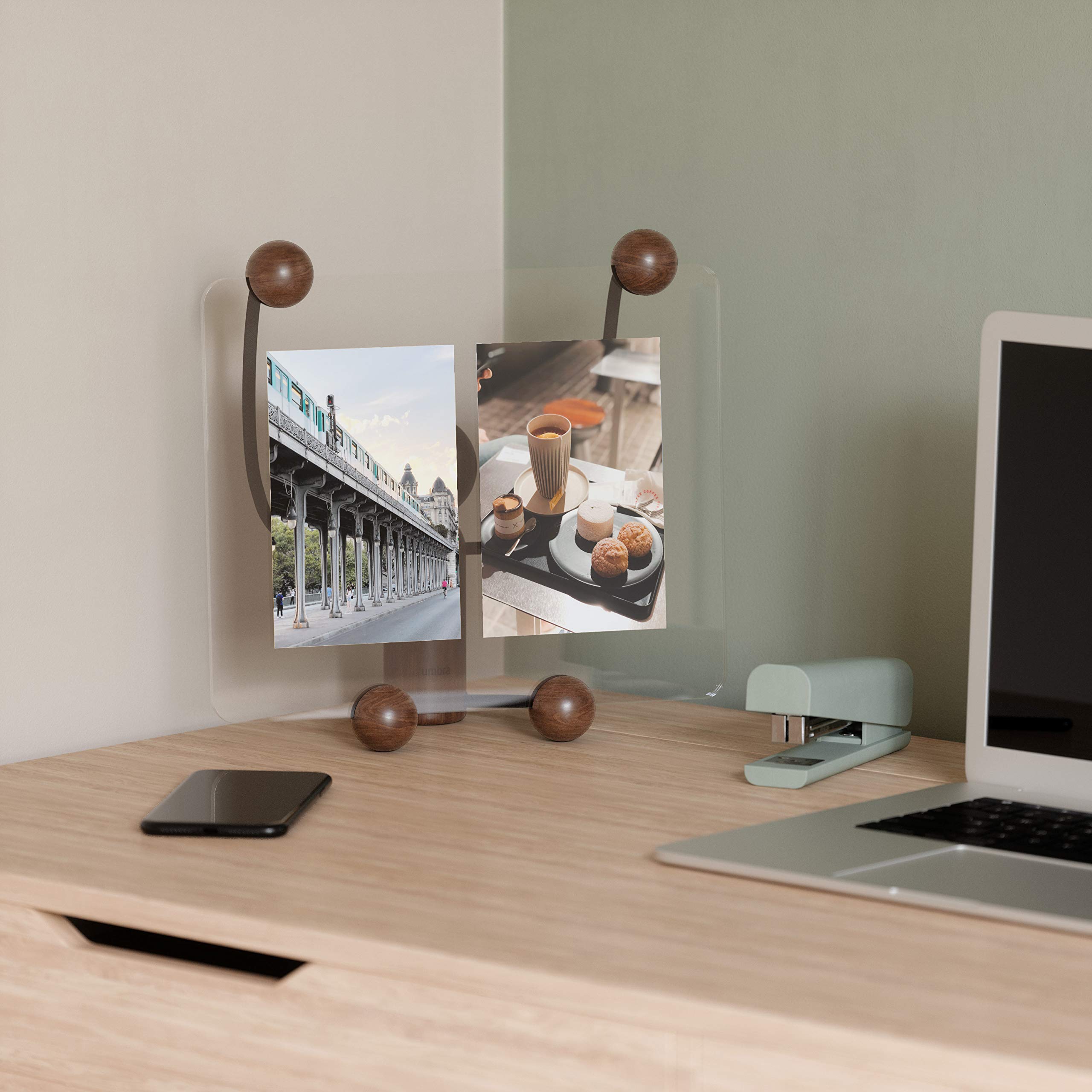 Umbra Woody 8x10 Walnut Picture Frame - Perfect for Home Decor, Office Display & Photo Gifts