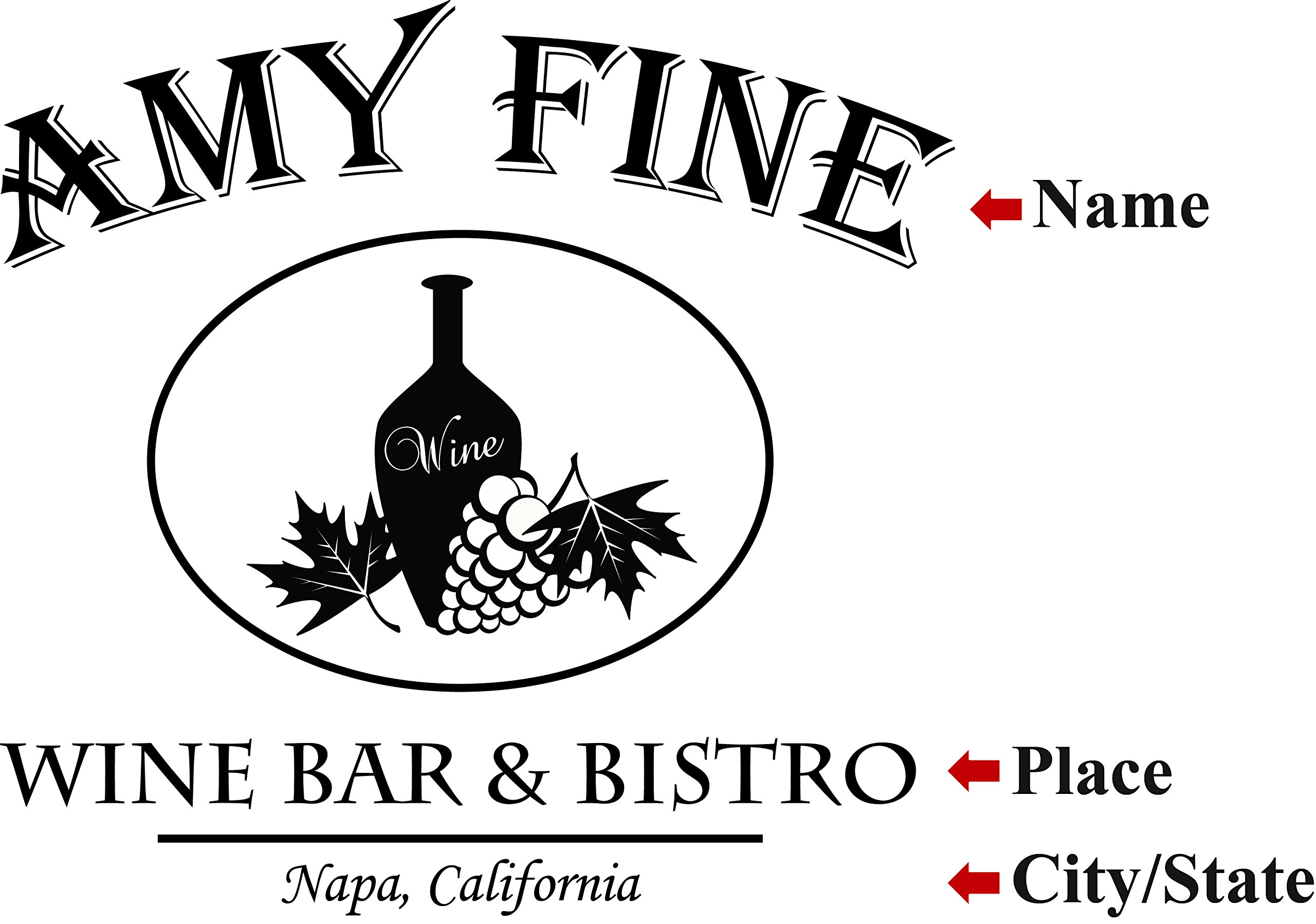 Personalized 5 Gallon Oak Wine Barrel (20 Liter) with Stand, Bung & Spigot - Age Whiskey, Bourbon, Cocktails, Beer & More - Laser Engraved Finegold Wine Bar Design (B312) - Perfect for Home Bars, Wine Cellars & DIY Spirit Aging