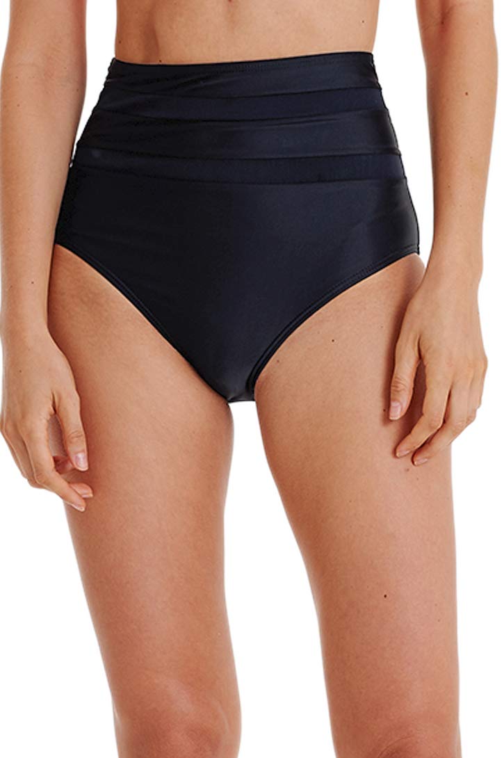 Micosuza Women's High Waisted Bikini Bottom - Tummy Control High Cut Swimwear Briefs for Beach, Pool & Summer Vacation | Sexy Comfortable Swim Shorts