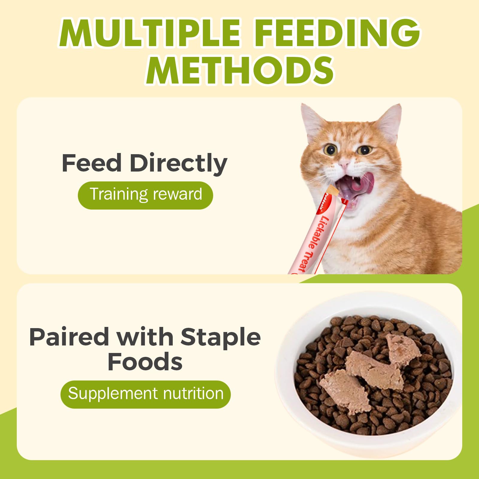 Premium High-Protein Lickable Wet Cat Treats - Healthy Squeezable Puree Cat Snacks with Real Meat (0.5oz/Tube, 20 Tubes) - Perfect for Training, Bonding & Senior Cats with Dental Issues