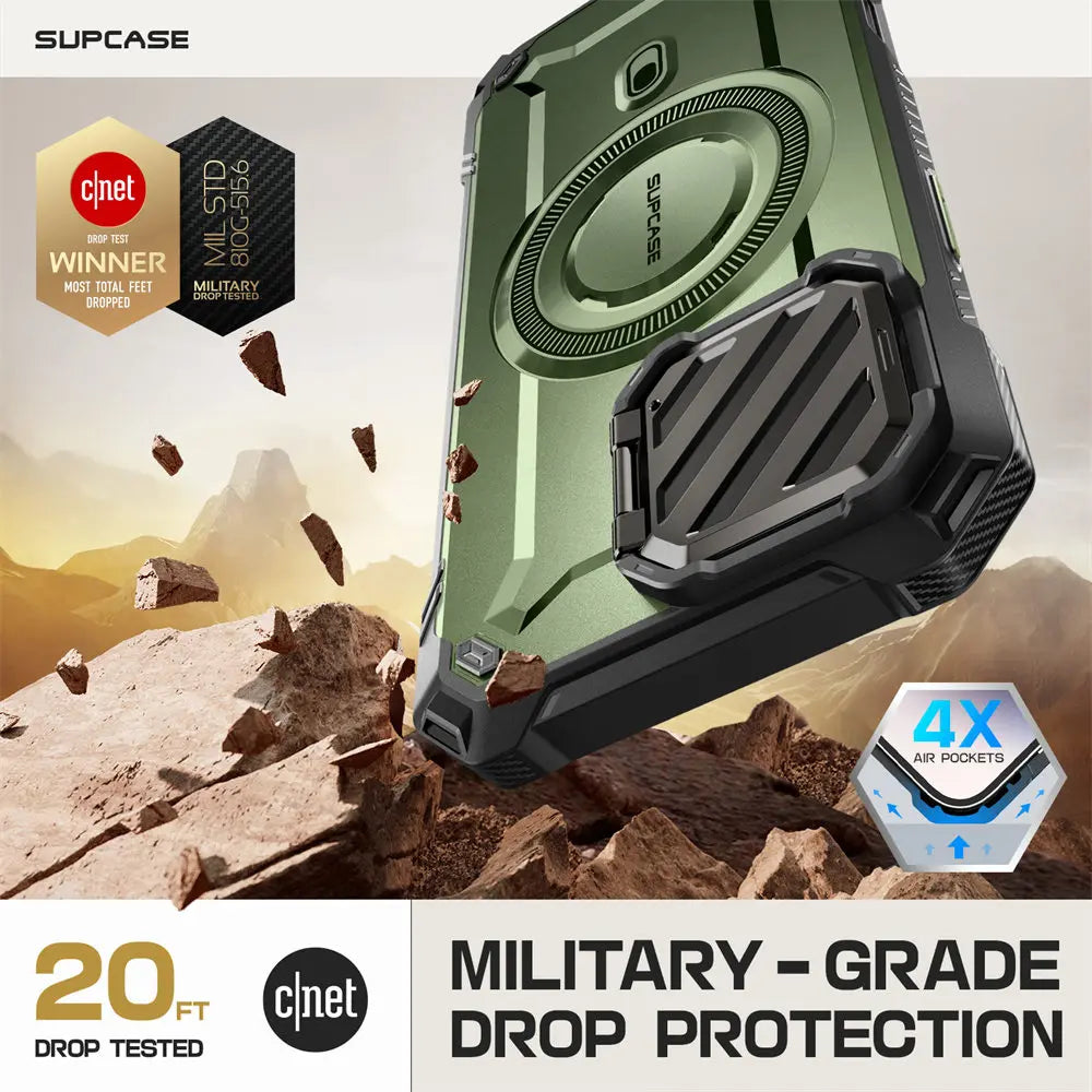 iPhone 16 SUPCASE UB Mag XT Heavy Duty Magnetic Case - Shockproof Protective Cover with Strong Magnetic Mount for Car & Home Use - Perfect for Outdoor Activities, Travel & Daily Protection