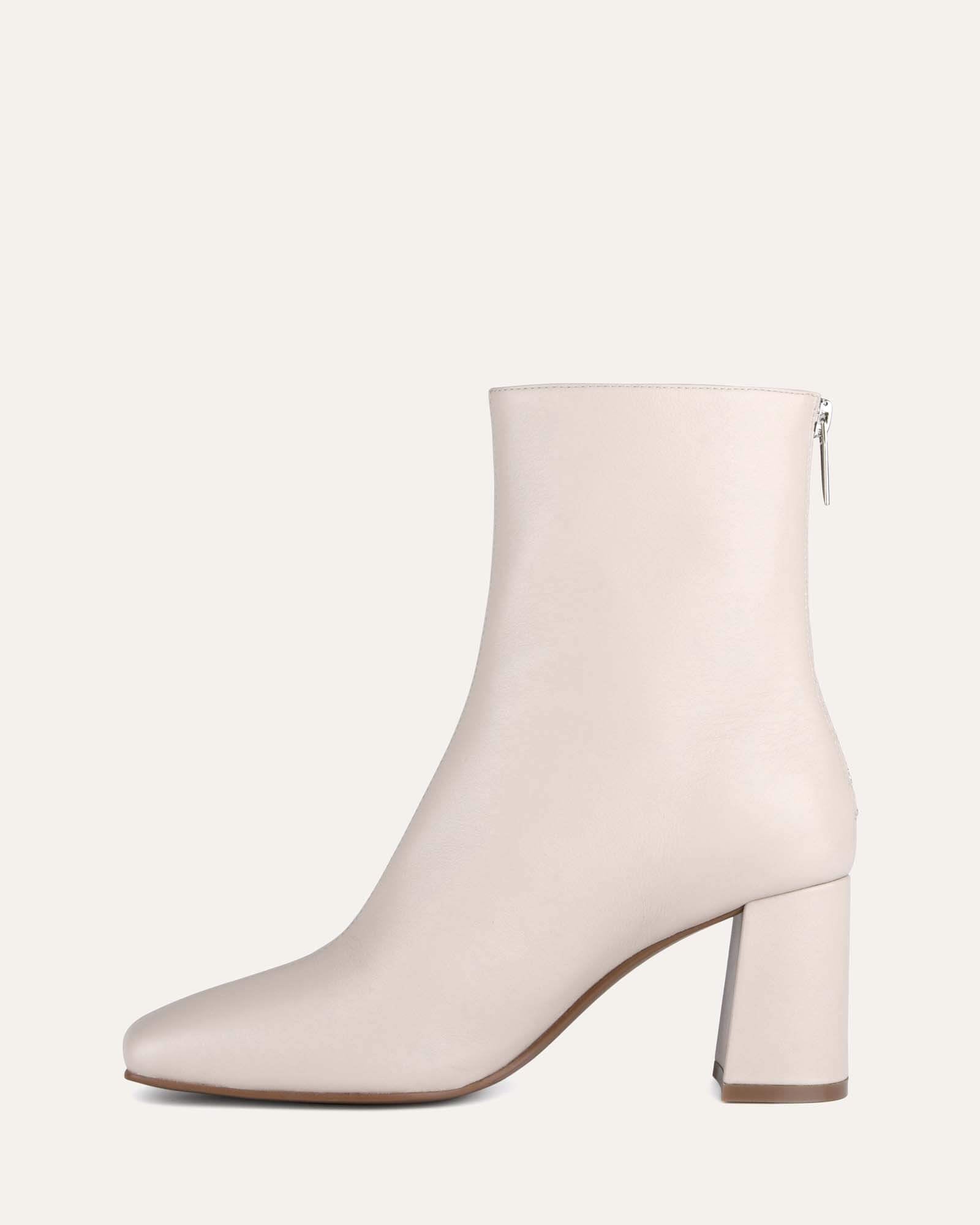 Nevada Mid Ankle Boots in Bone Leather - Stylish & Comfortable Footwear for Women | Perfect for Casual Outings, Work & Outdoor Adventures