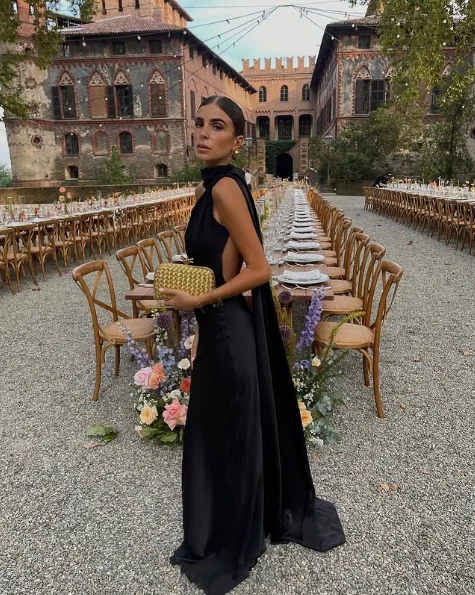 Elegant Backless One Shoulder Long Black Evening Dress for Wedding Guest - Formal Gown for Parties, Prom & Special Occasions