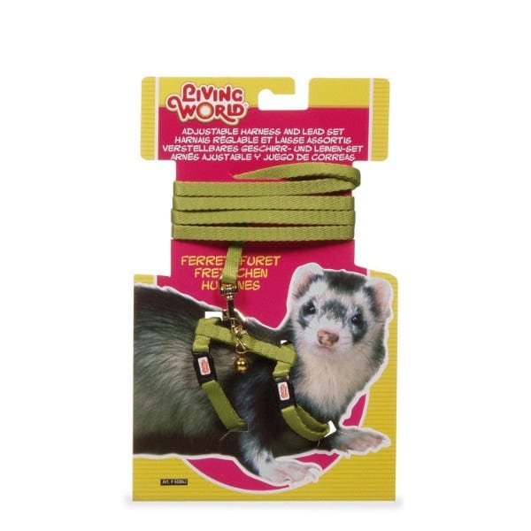 Adjustable Ferret Harness and Leash Set - Escape-Proof, Comfortable & Secure for Small Pets - Perfect for Outdoor Walks, Playtime & Training