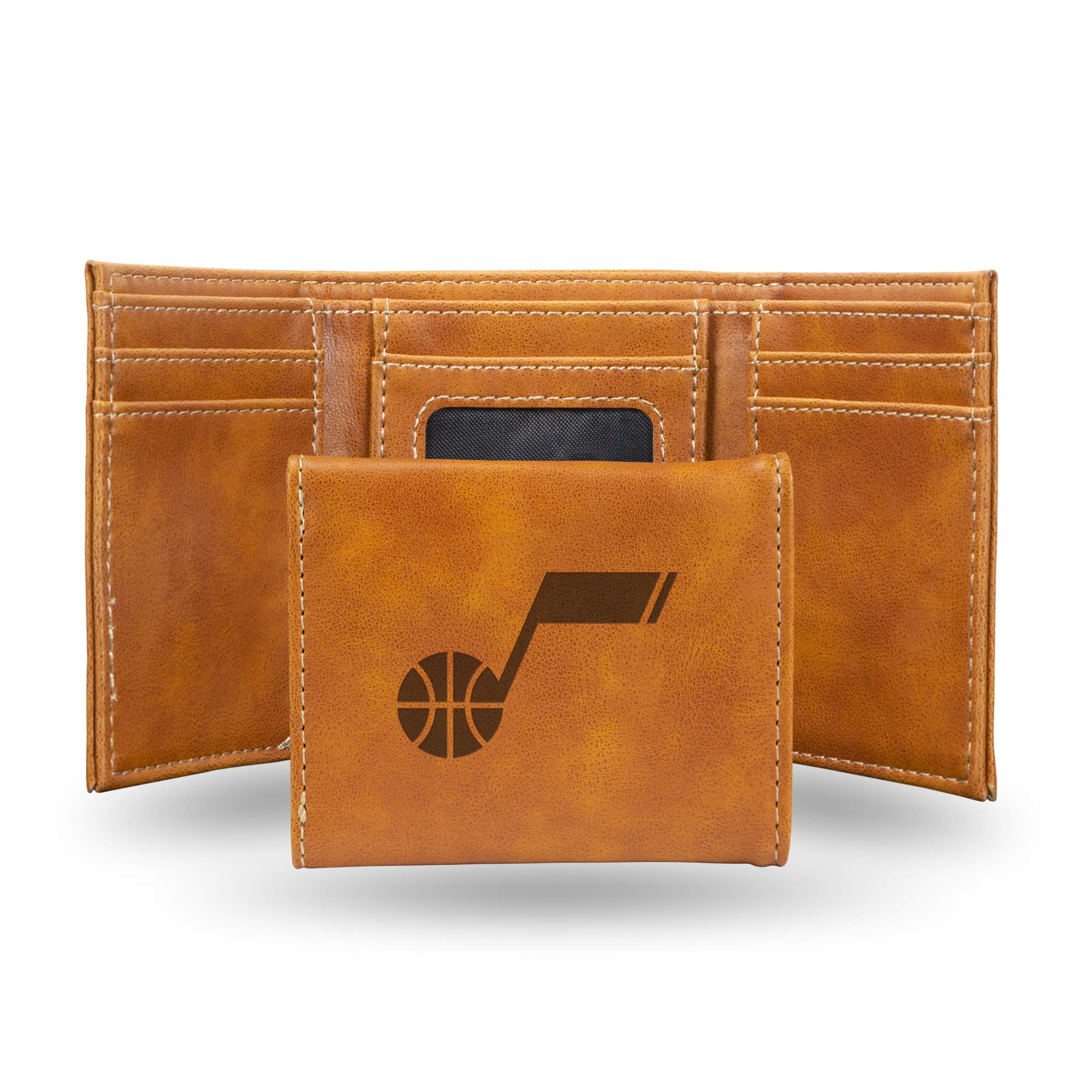 Premium Laser Engraved Trifold Wallet for Men - RFID Blocking Leather Billfold with ID Window - Perfect for Business, Travel & Everyday Use