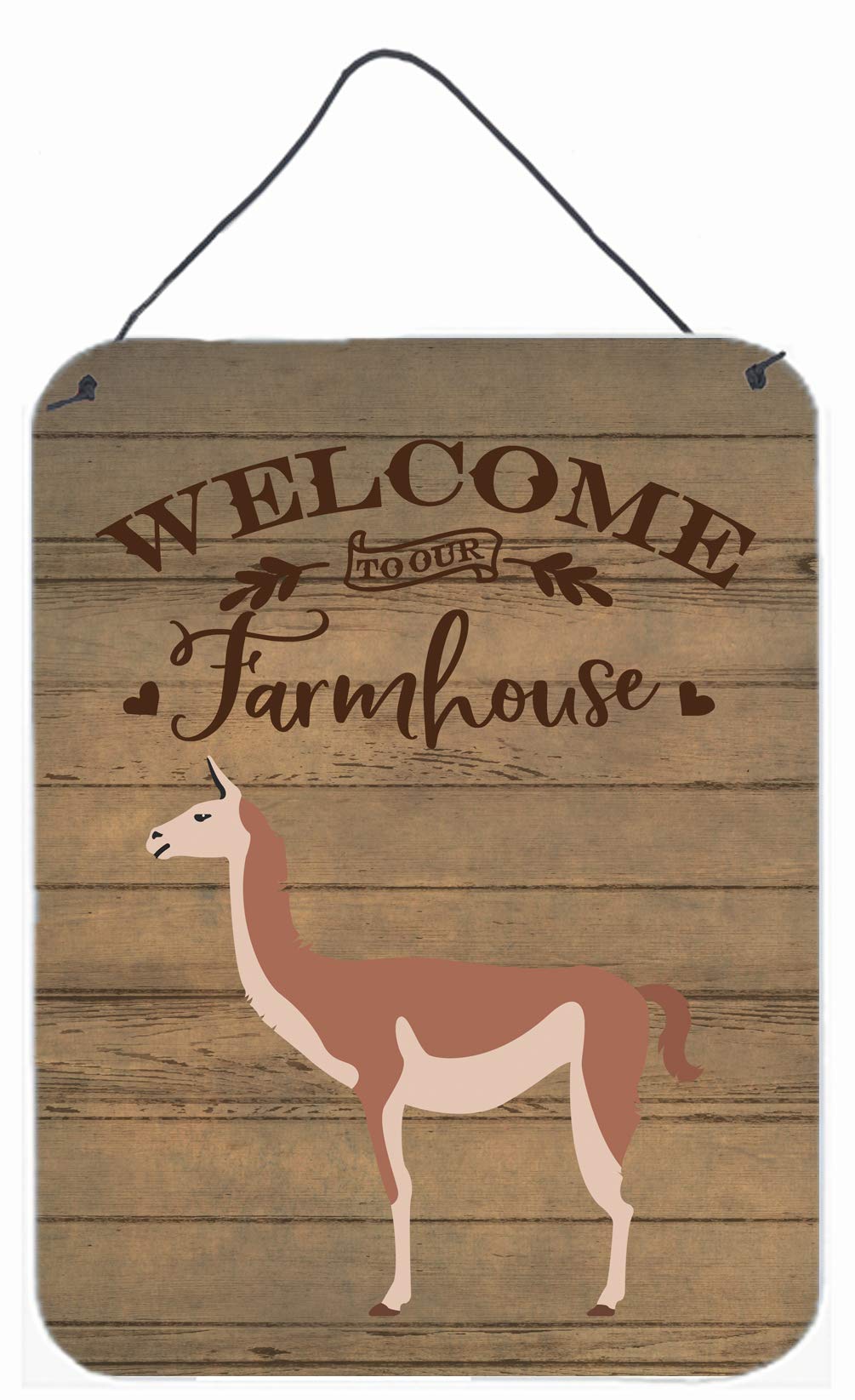 Guanaco Welcome Wall Decor - 12x16 Aluminum Metal Sign for Kitchen, Bar, Bathroom & Front Door - Colorful Home Plaque for Indoor & Outdoor Use - Perfect for Housewarming Gifts & Farmhouse Style Decor