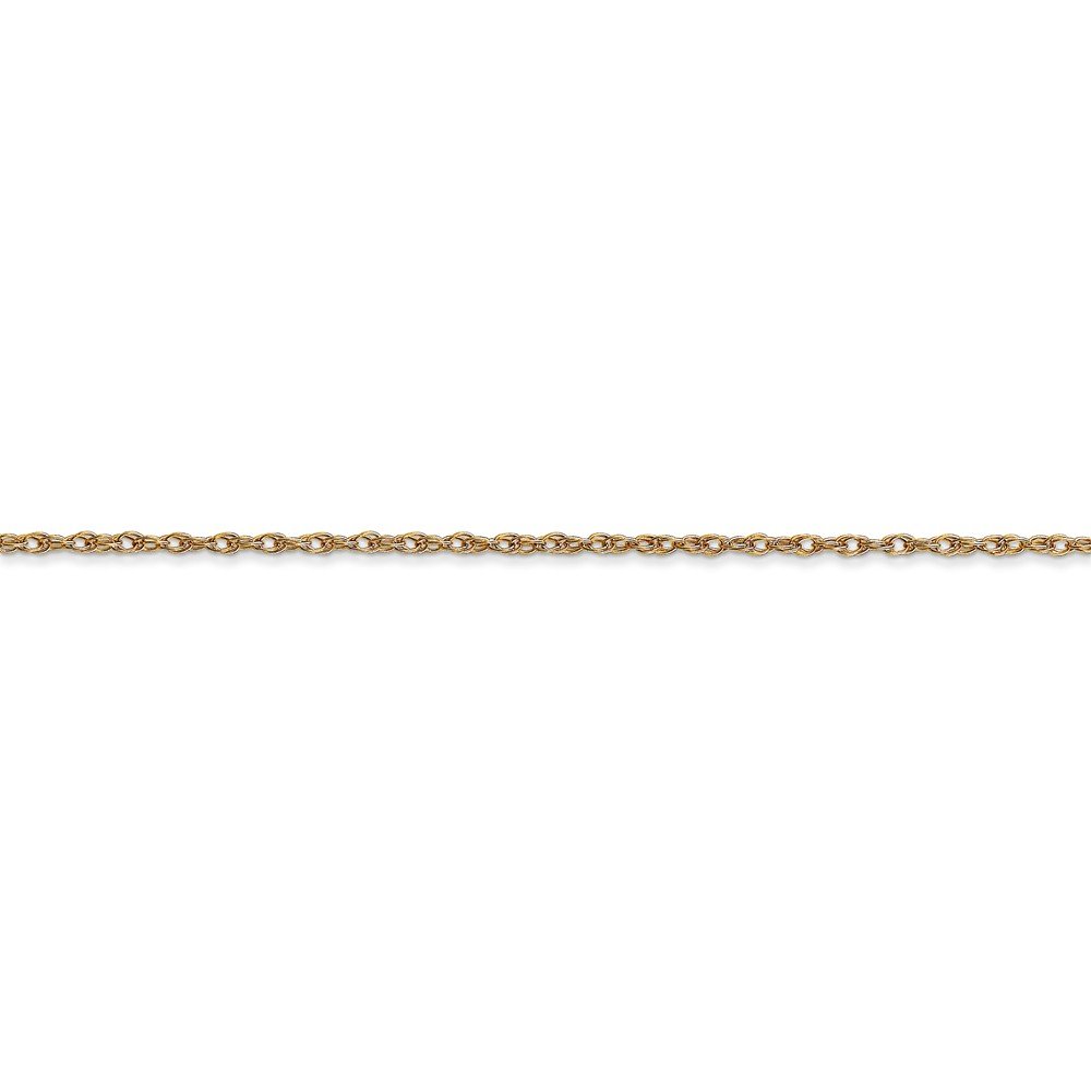 14K Solid Yellow Gold 1.15mm Cable Rope Chain Necklace for Women - Dainty & Elegant Jewelry Gift for Birthday, Anniversary, Valentine's Day