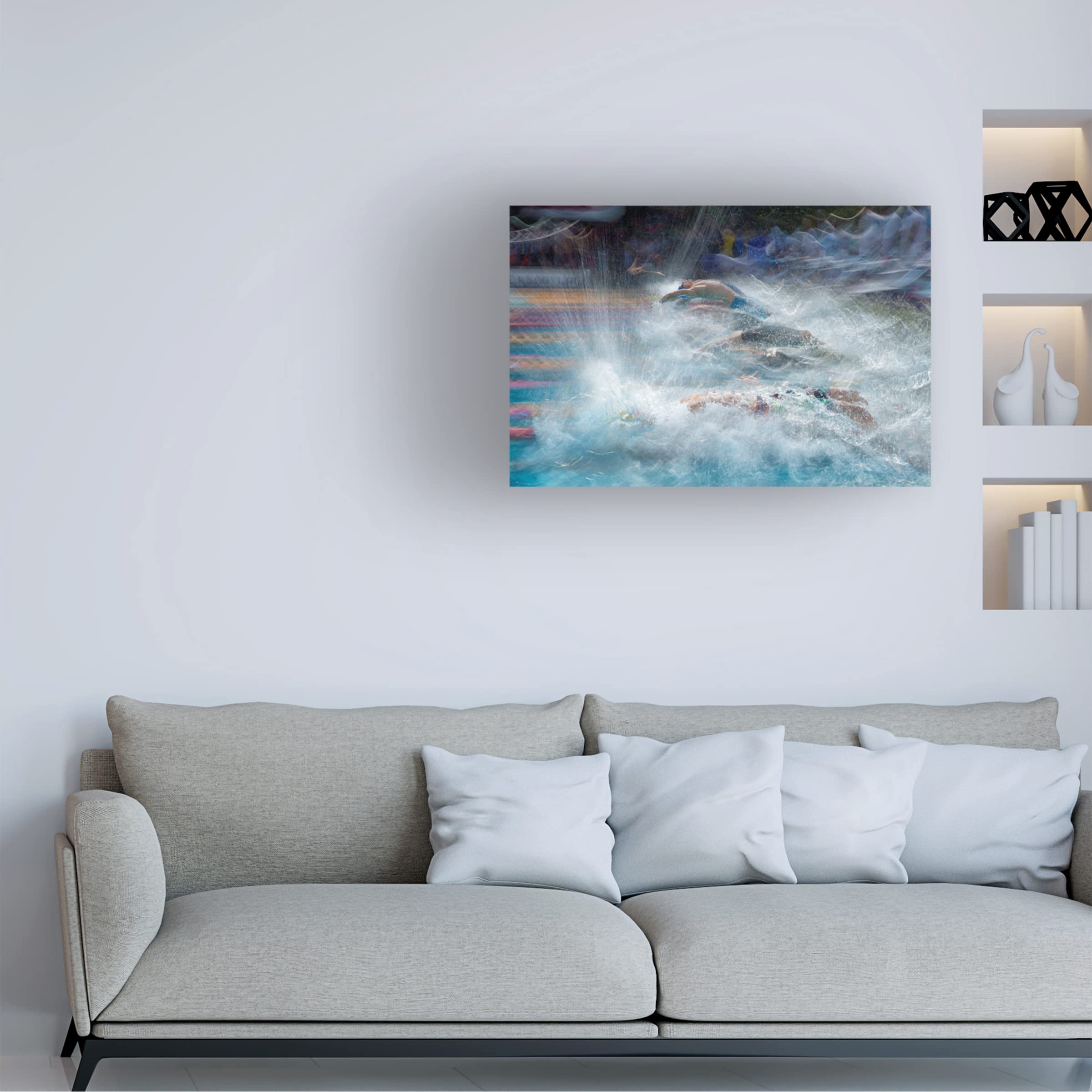Trademark Fine Art 'Start' Canvas Art by Milan Malovrh - Modern Abstract Wall Decor for Living Room, Bedroom & Office - Perfect Home & Office Decoration