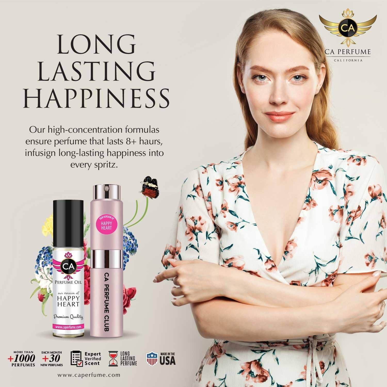 Ylang 49 Perfume Duo for Women - 0.27 Fl Oz Spray & 0.33 Fl Oz Roll-On Body Oil Set | Floral Scent Gift for Her, Date Night & Special Occasions