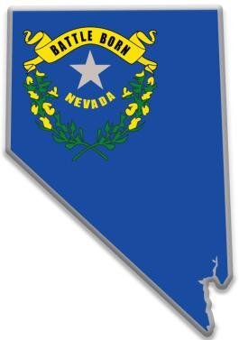 Nevada State Flag Lapel Pins - Official Shape of Nevada Enamel Pins for Collectors, Gifts & Patriotic Events | Perfect for Graduations, Political Campaigns & State Pride Accessories