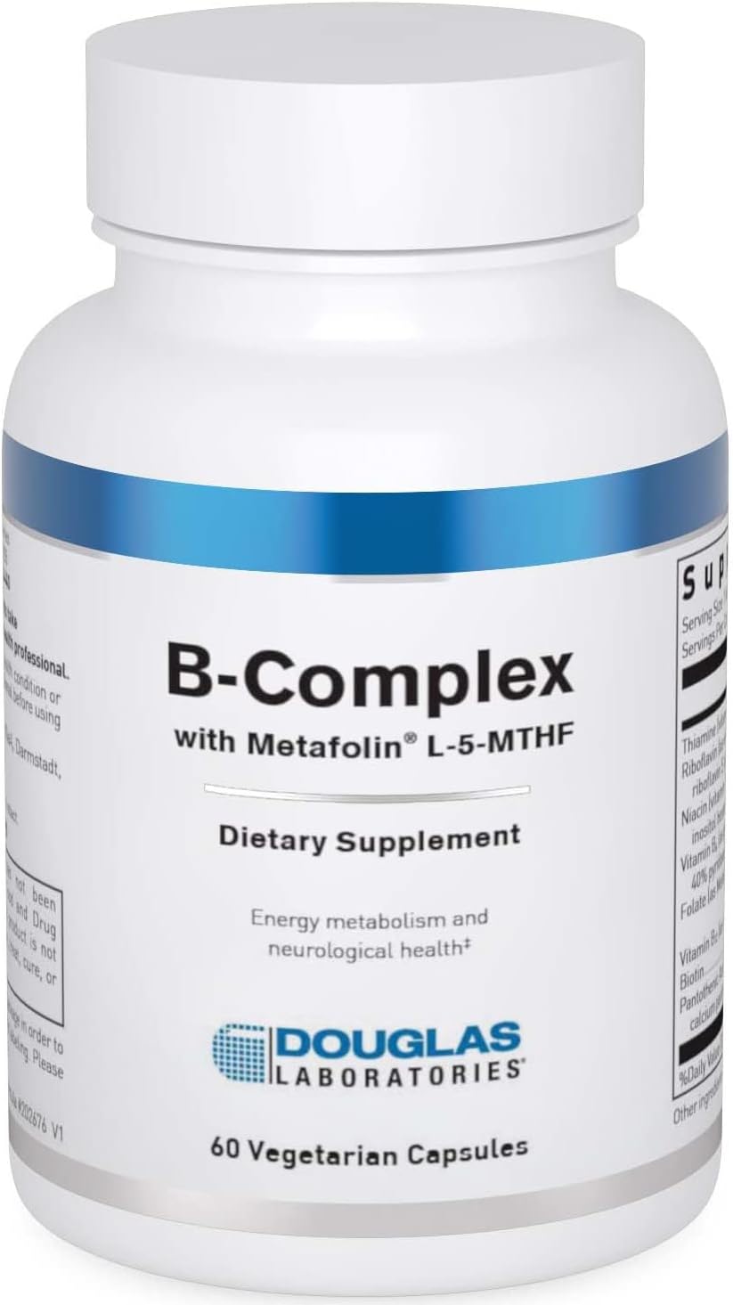 Douglas Labs B Complex Supplement - High Potency B Vitamins for Energy, Metabolism & Stress Relief - Supports Immune & Nervous System Health - Ideal for Busy Professionals & Active Lifestyles