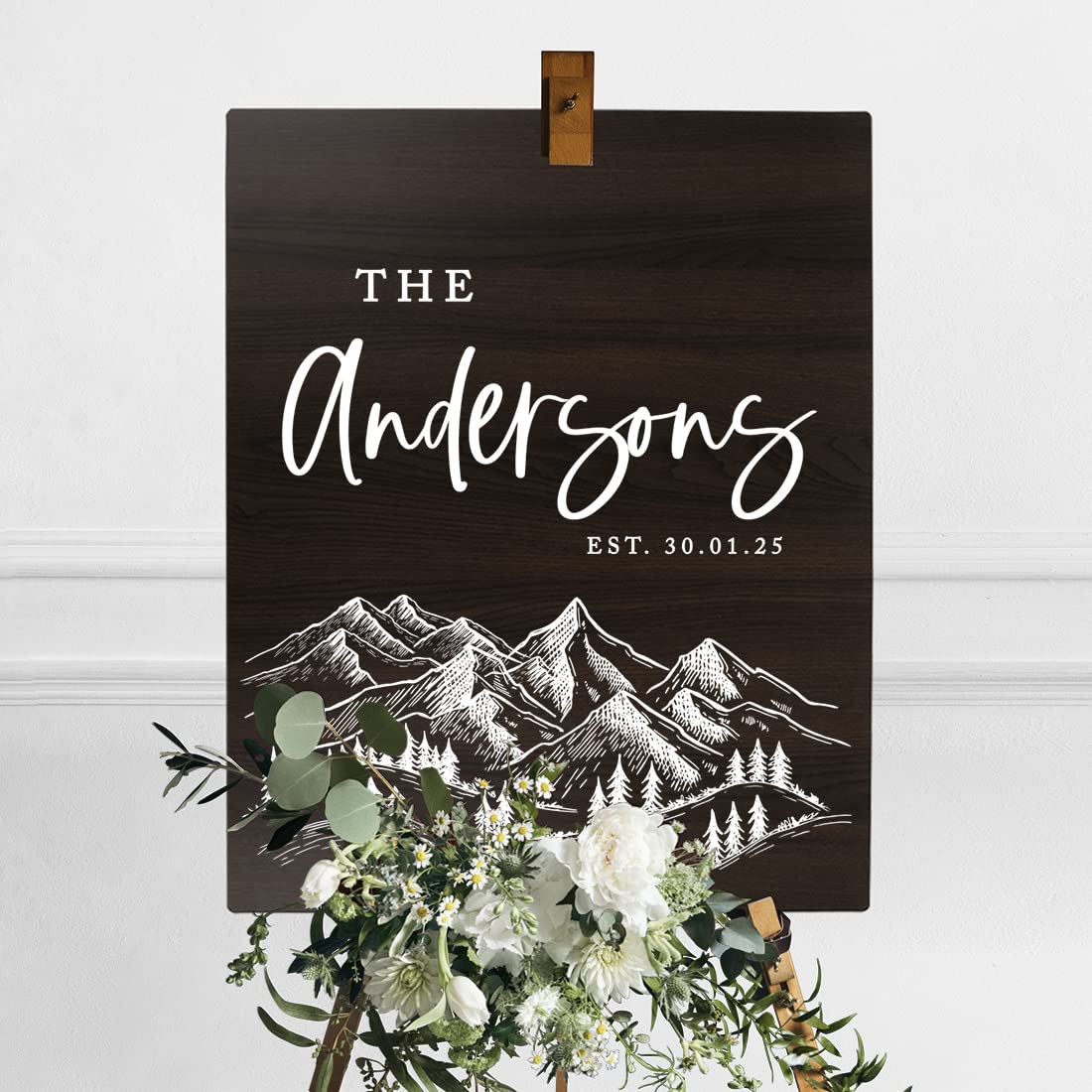 Custom Wooden Welcome Sign for Wedding - 16