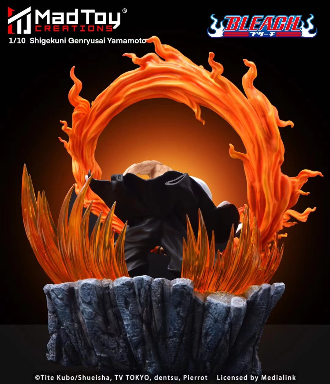 Medialink x MadToy Creations Licensed Yamamoto Genryuusai Shigekuni Anime Figure - Collectible Bleach Character Statue for Display & Home Decor | Perfect for Anime Fans & Manga Collectors