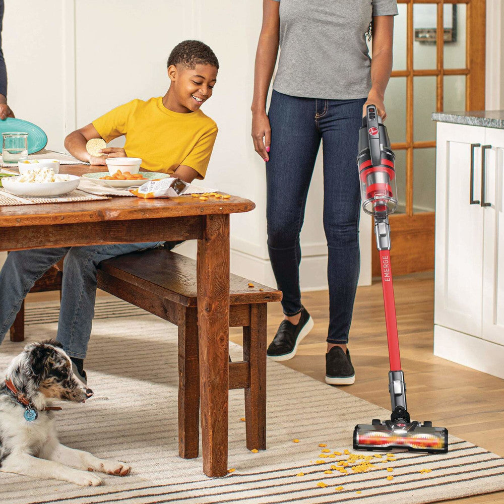 HOOVER BH53640VCD ONEPWR® Emerge Jumpstart Cordless Stick Vacuum - Factory Serviced with Home Essentials Warranty | Lightweight Cleaning for Hard Floors & Carpets | Perfect for Pet Hair & Quick Pickups