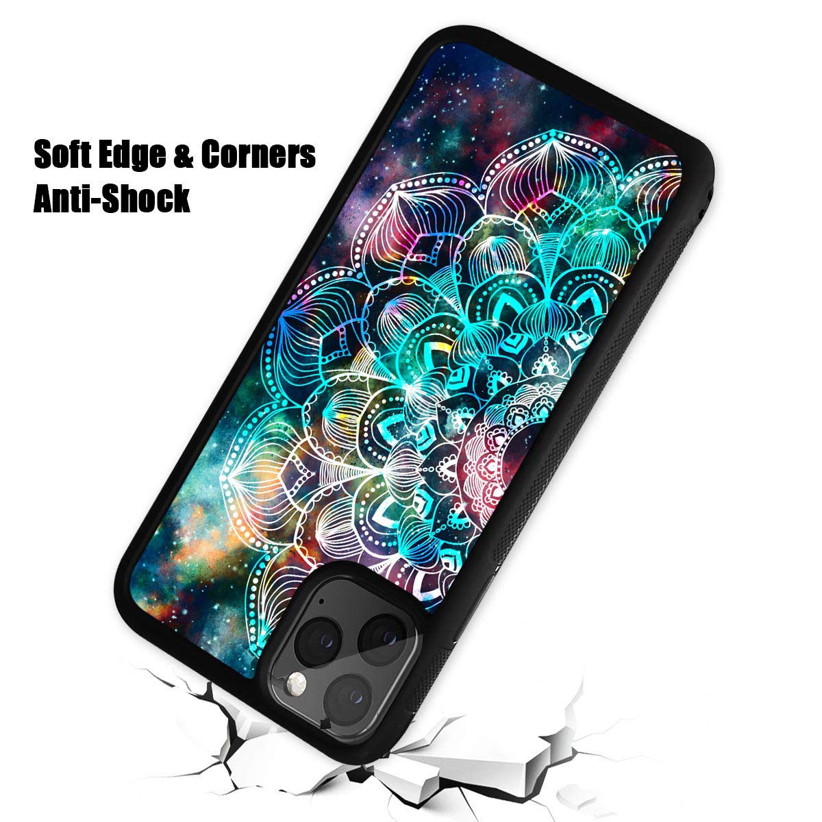 Durable Soft Protective Phone Case for iPhone 12 & iPhone 12 Pro - Spiritual Mandala Design (HOT13077) | Slim Fit, Shockproof Cover for Everyday Use & Travel Protection