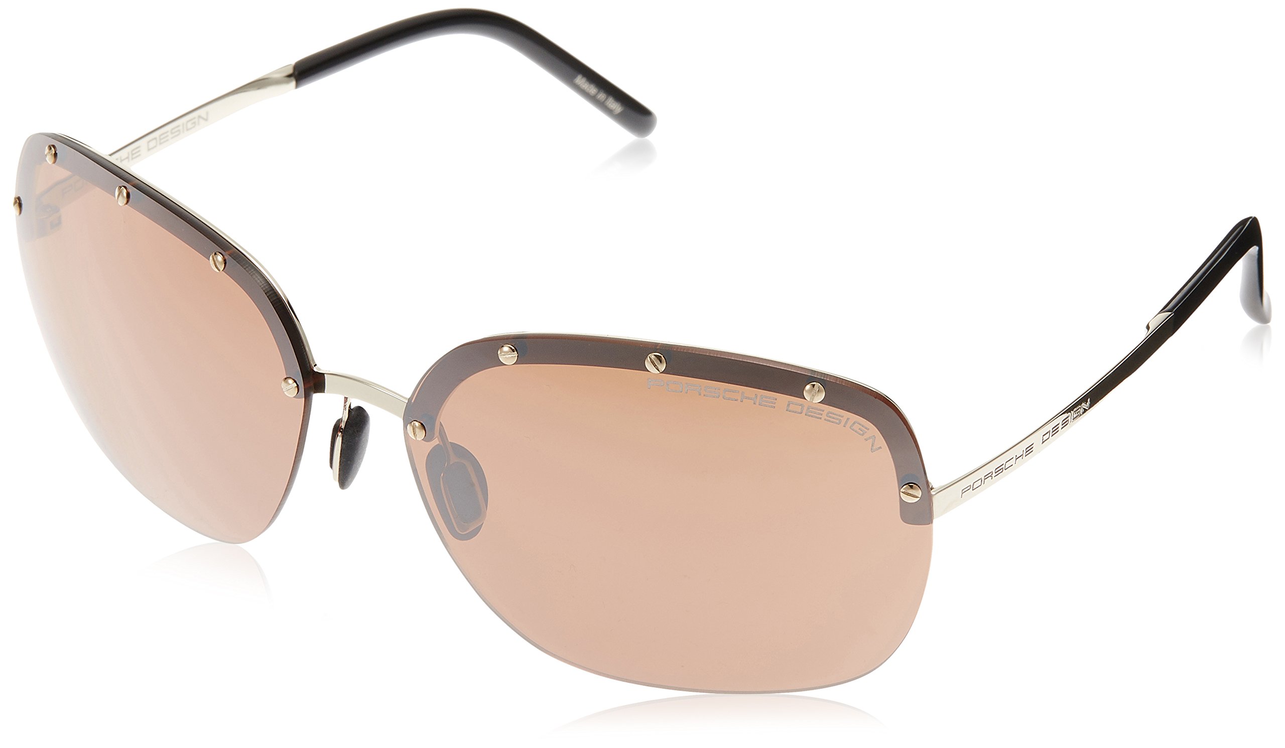 Porsche Design P8576 Polarized Sunglasses for Men & Women - UV Protection, Luxury Aviator Style - Perfect for Driving, Travel & Outdoor Activities