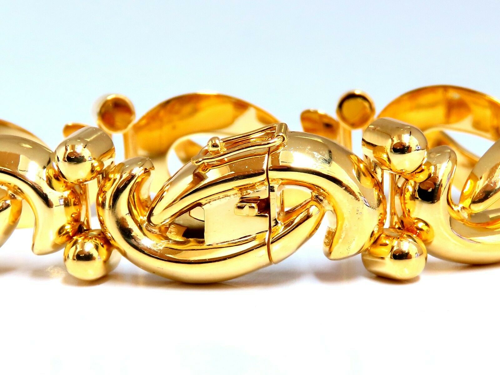 14kt Gold Iconic Link Wide Bracelet for Women - Elegant & Durable Jewelry for Everyday Wear, Parties & Special Occasions