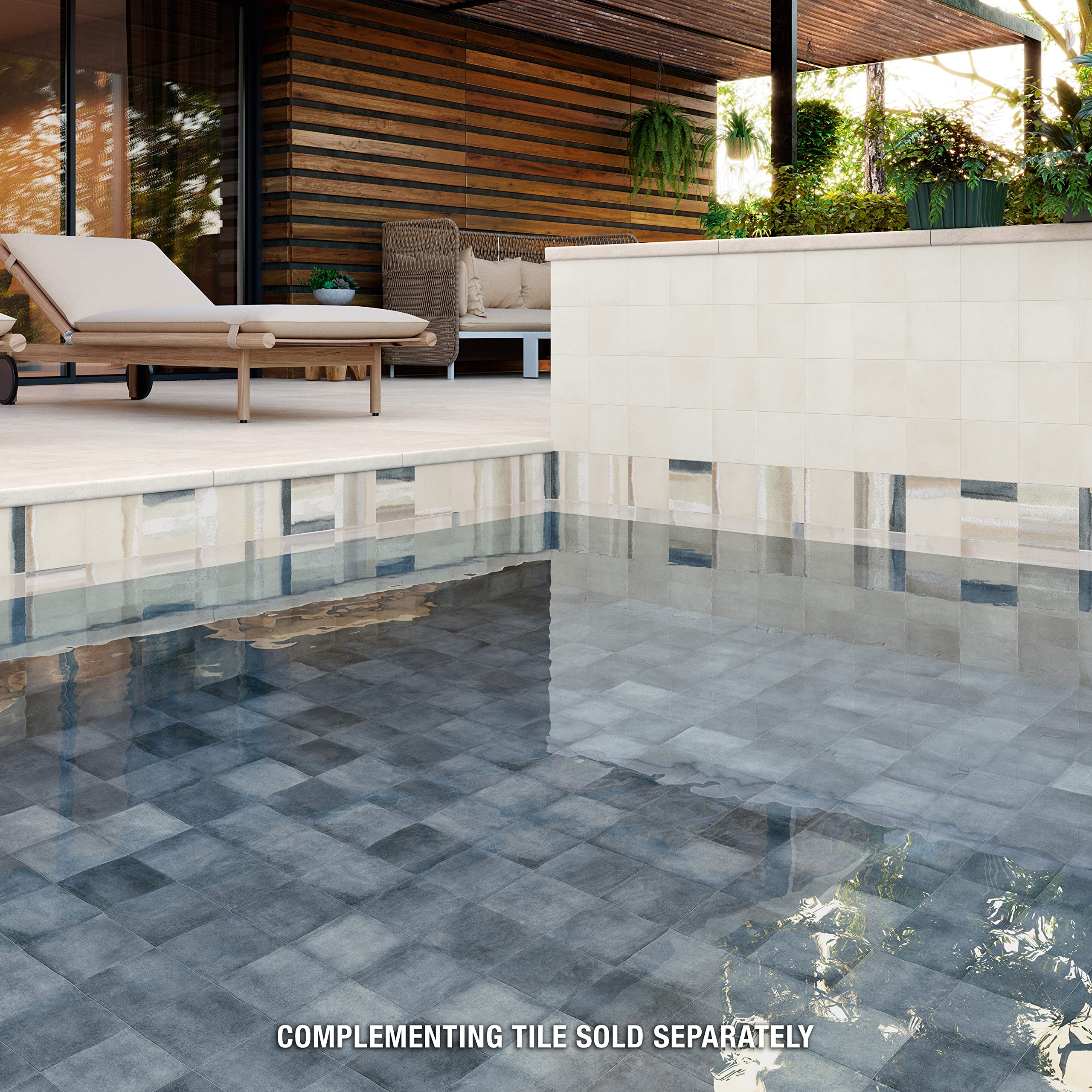 Merola Tile Matter Canvas Bone Blue 6