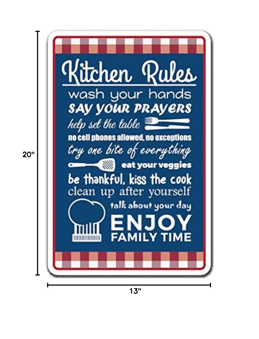 KITCHEN RULES Sign - 20