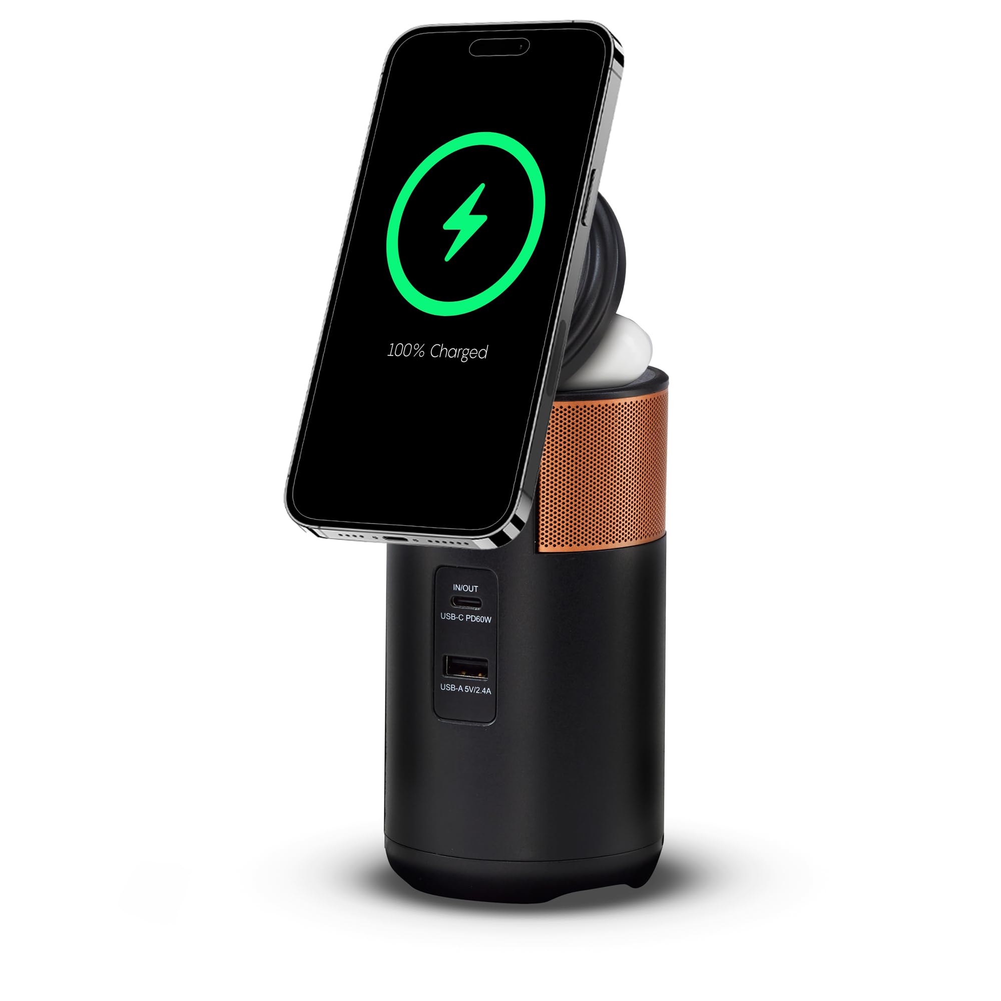 Duracell M100 Portable Power Station - Compact & Lightweight with Wireless Charging | Fast Charger for Laptops, Phones, Tablets, Smartwatches | Includes Charging Dock | Perfect for Camping, Travel & Emergency Power Backup