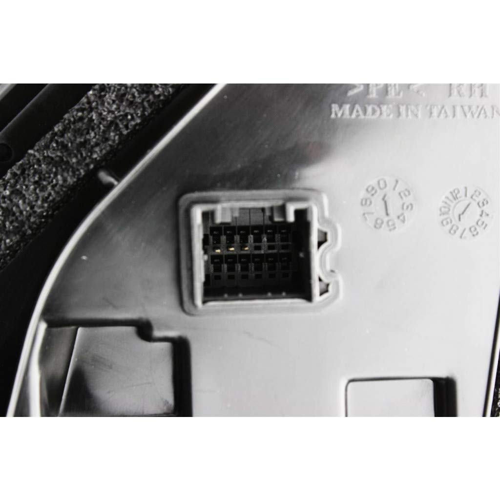2007-2009 Hyundai Santa Fe Driver Side Power Manual Folding Door Mirror Replacement - Textured Black Non-Heated Compatible with 876100W110 & HY1320161 | Perfect for Parking in Tight Spaces & Daily Commuting