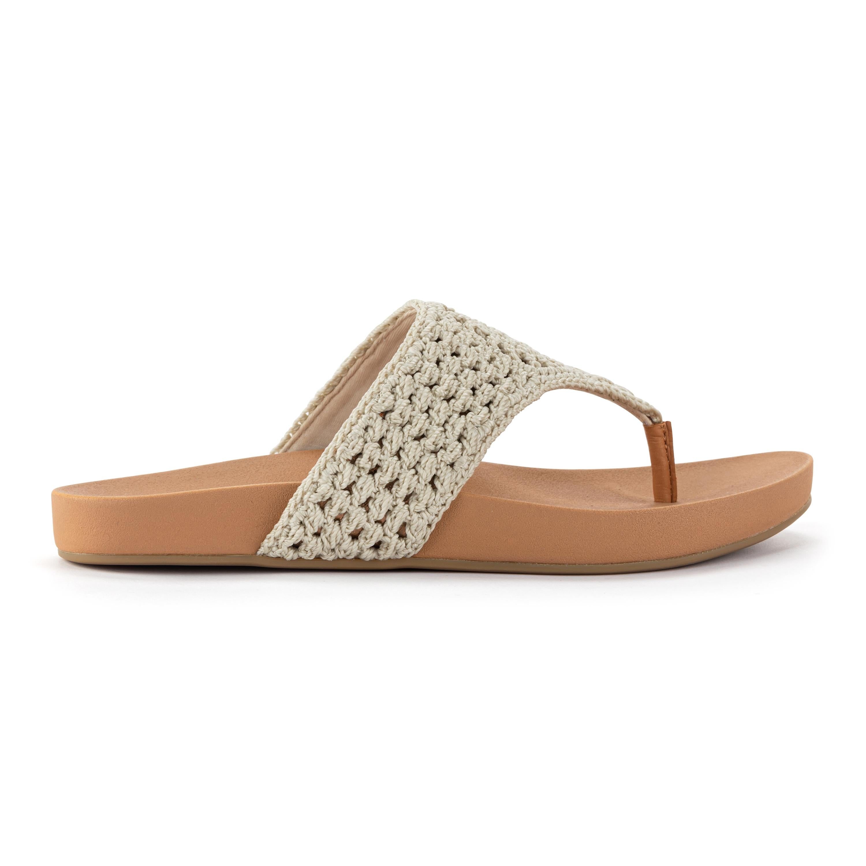 Everly Sandal - Hand Crochet Bohemian Sandals with Natural Medallion Design | Comfortable Summer Beach Shoes for Women | Perfect for Vacation, Outdoor Walks & Casual Wear