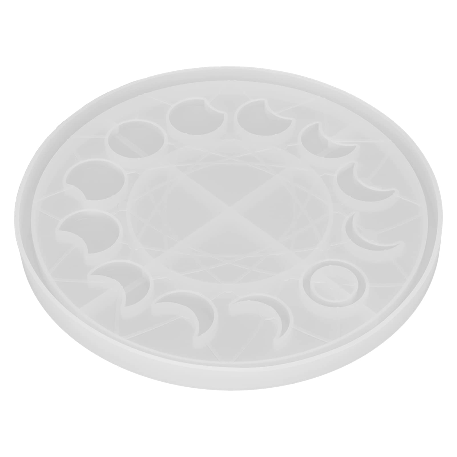 Moon Phase Tray - Lunar Eclipse Resin Jewelry Storage Box with Silicone Mold for DIY Crafts, Nail Art & Home Decor | Perfect for Organizing Rings, Earrings & Small Accessories on Vanity or Dresser