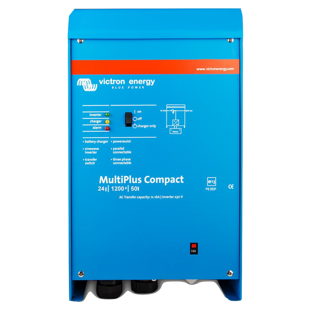 MultiPlus C 24/1600/40 16 230Vac Inverter Charger - Pure Sine Wave Power Converter for RVs, Boats & Off-Grid Solar Systems