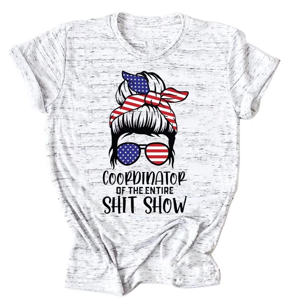 Funny Mom Life Graphic T-Shirt for Women - Messy Bun Short Sleeve Casual Top - Perfect Gift for Moms | Great for Everyday Wear, Mother's Day & Playdates