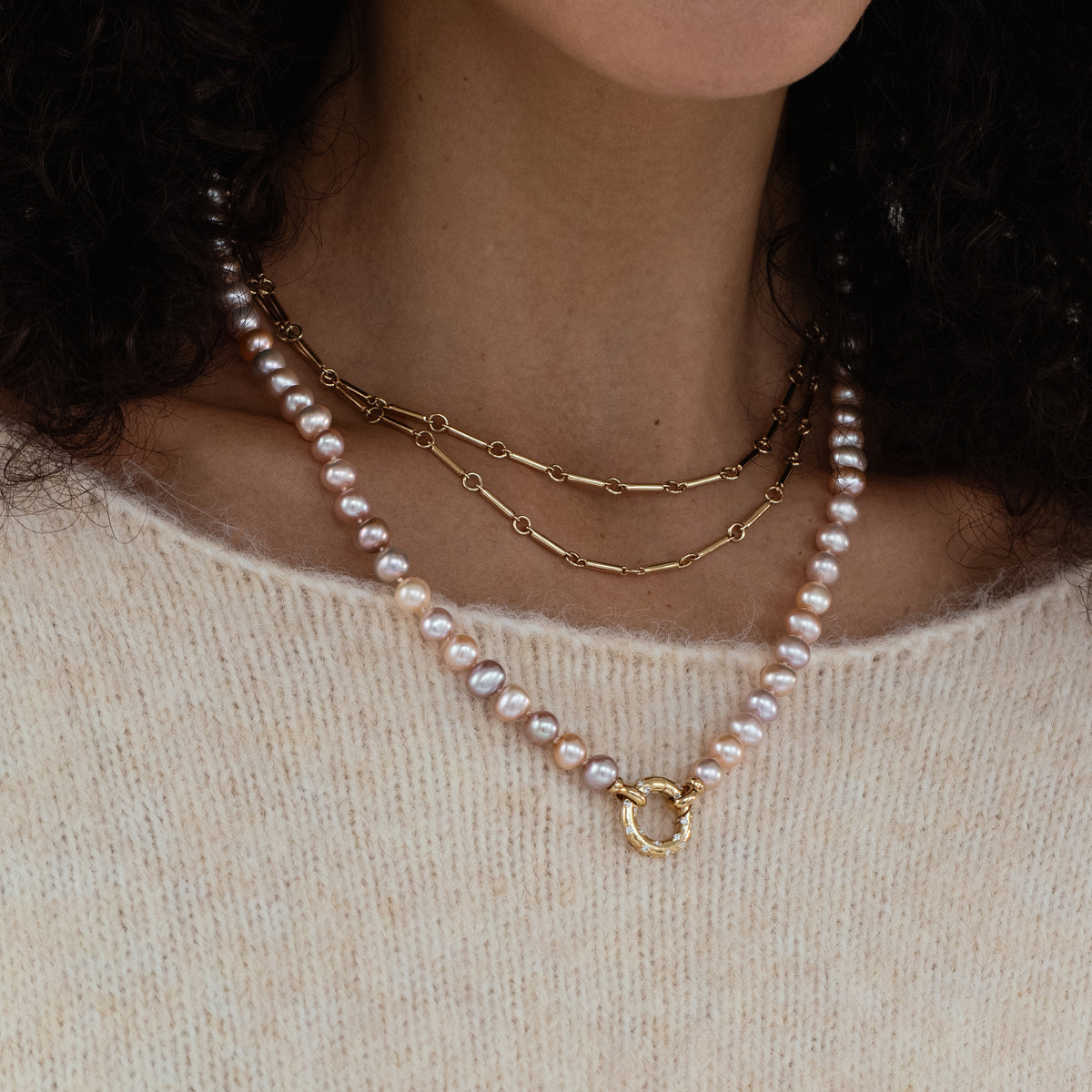 Pearl Aria Necklace for Women - Elegant 18K Gold Plated Pearl Pendant Necklace Jewelry Gift for Her - Perfect for Weddings, Anniversaries & Special Occasions