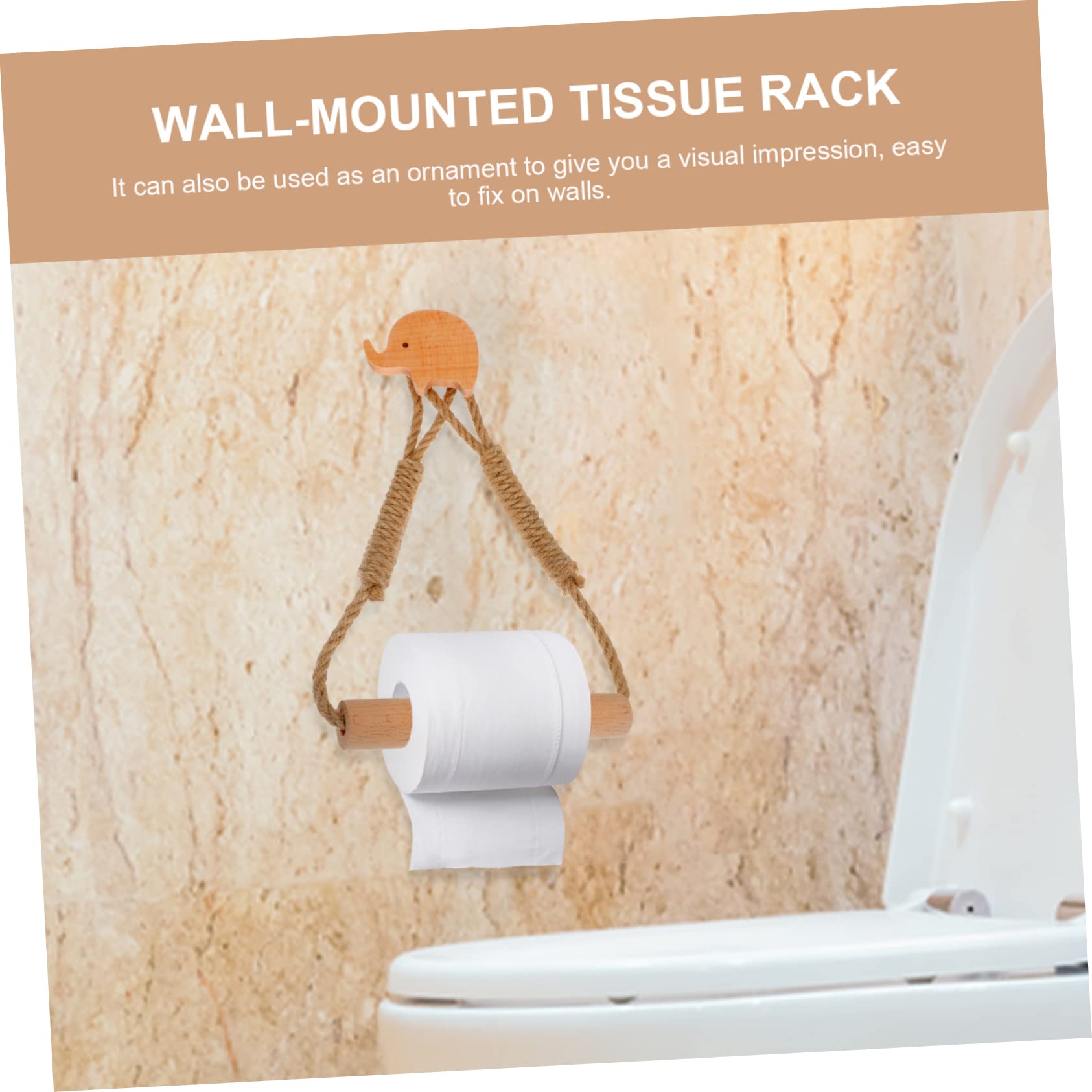 Cabilock 1-Piece Roll Twine Holder & Toilet Paper Dispenser - Hanging Towel & Tissue Rack for Bathroom, Kitchen, or Office Storage - Space-Saving Scroll Rope Organizer for Easy Access