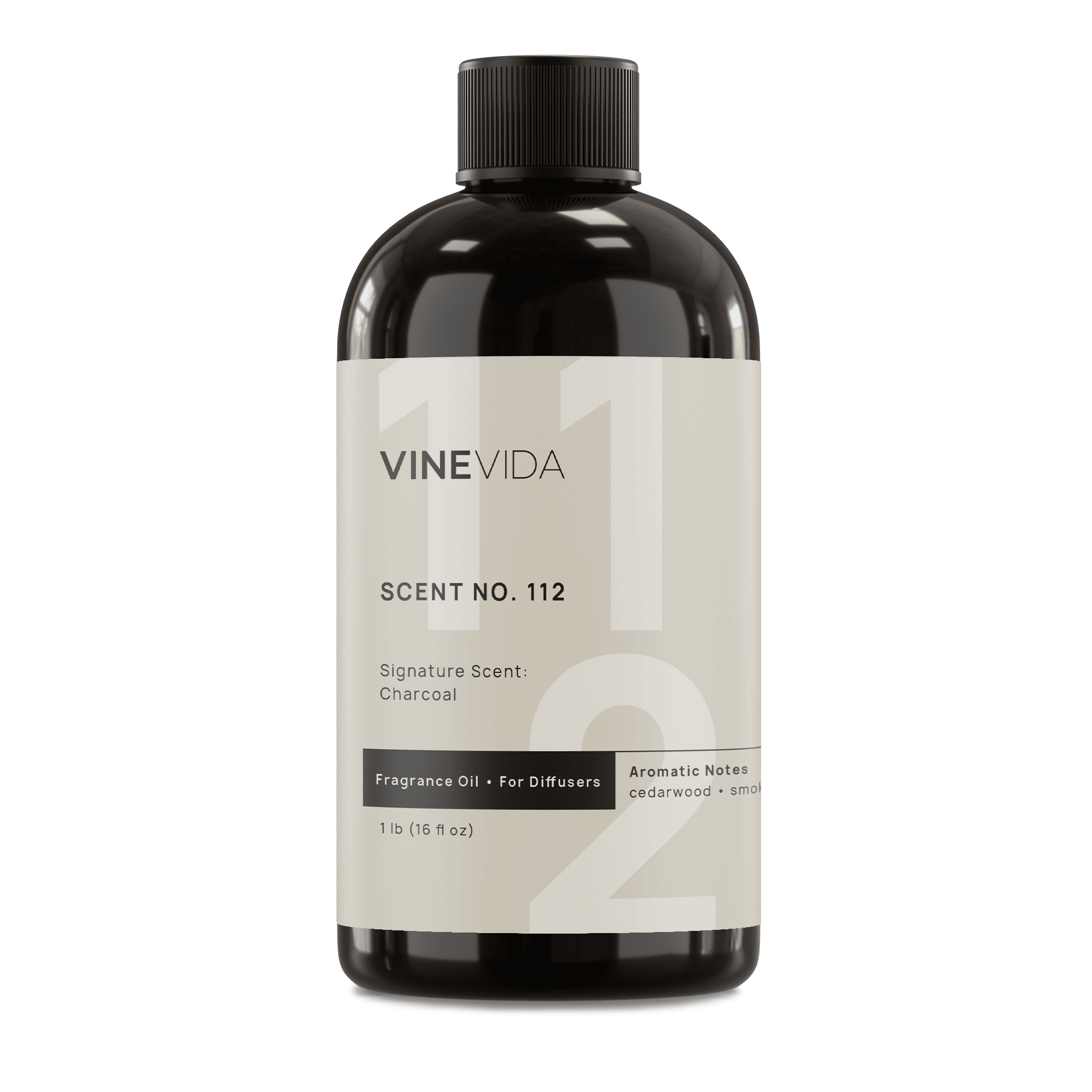 Premium No. 112 Fragrance Oil for Cold Air Diffusers - Long-Lasting Charcoal Scent - Perfect for Home, Office & Spa Aromatherapy