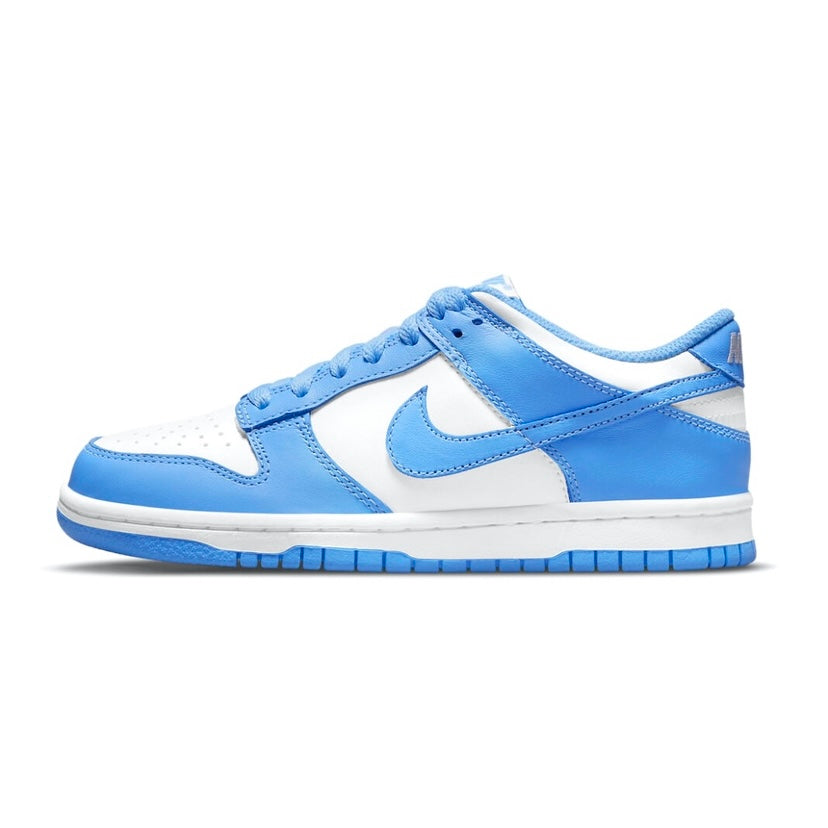 Nike Dunk Low GS UNC 2021 University Blue White Sneakers - Women's Basketball Shoes for Casual Wear & Street Style