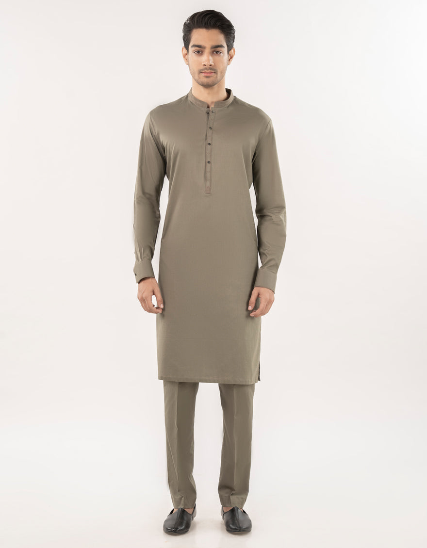Premium Blended Green Shalwar Kameez by J. Junaid Jamshed - Traditional Pakistani Outfit for Men, Women & Kids - Perfect for Eid, Weddings & Cultural Events