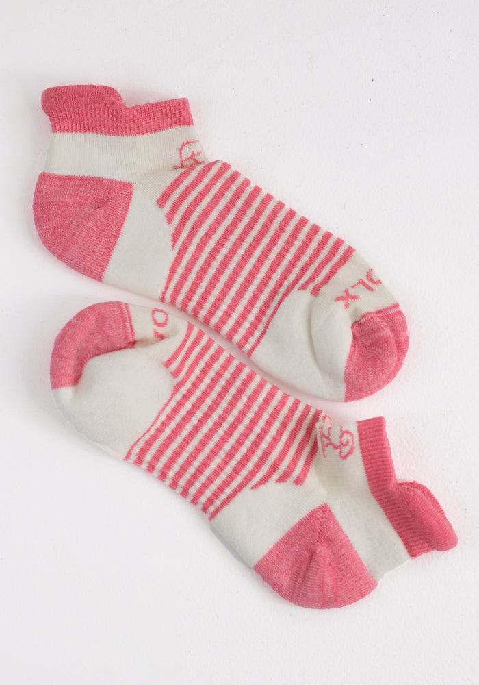 Amelia No Show Tab Lightweight Socks for Women - Breathable Bubblegum Pink Invisible Liner Socks - Perfect for Sneakers, Loafers & Casual Shoes