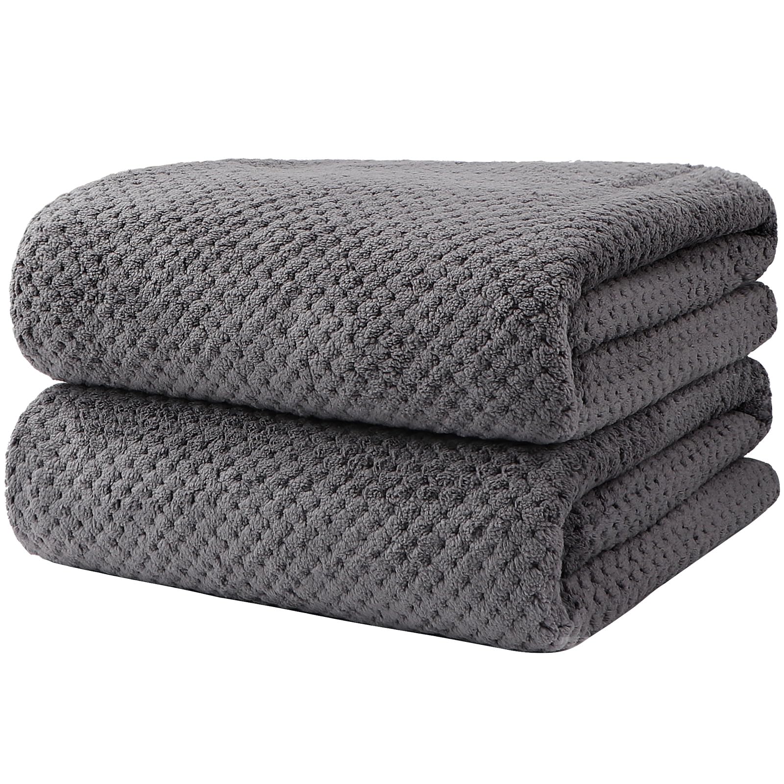 Premium HOMEXCEL Microfiber Bath Towel Set - 2 Pack Ultra Soft & Highly Absorbent (27