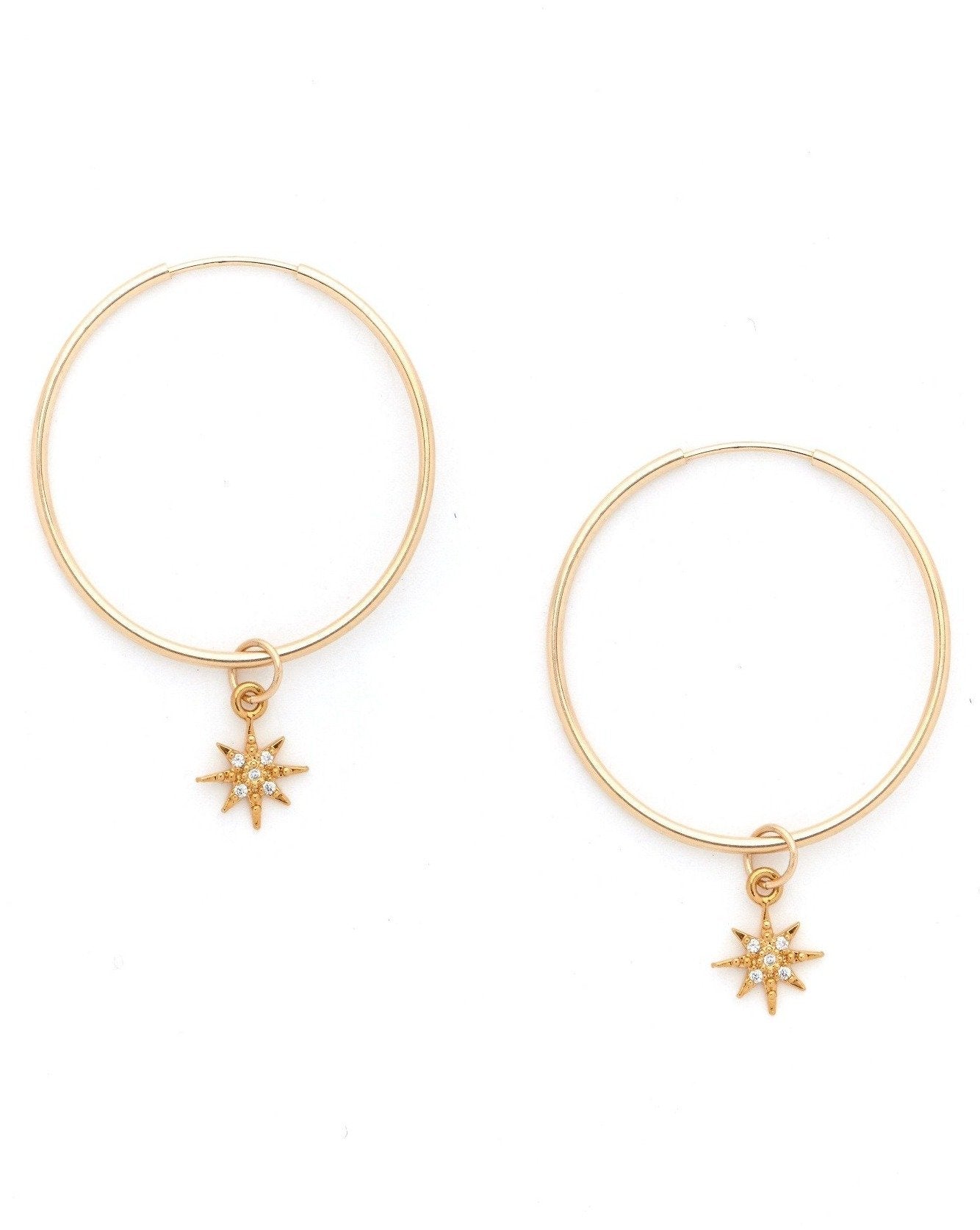 Soleil Hoop Earrings for Women - 14K Gold Plated Dainty Huggie Hoops - Perfect for Everyday Wear, Parties & Gifts