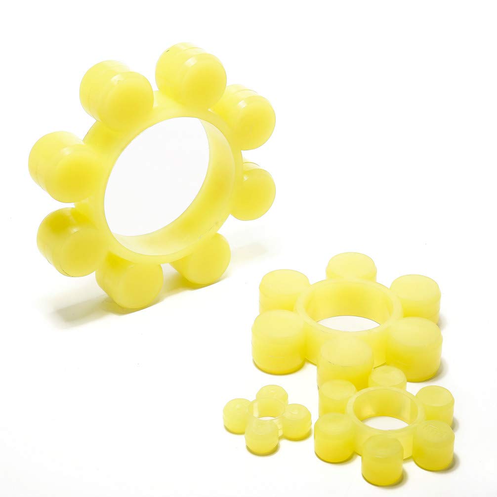 MT8 Flexible Coupling Element - 5pcs Urethane Elastomer Jaw Coupler with Damper Buffer | Industrial Machinery, CNC Equipment, Power Transmission Systems
