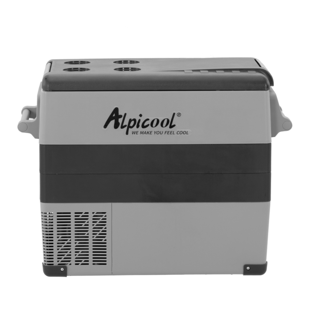 Alpicool CF55 12V Portable Car Refrigerator Freezer - 54 Quart Compact Fridge for Camping, RV, Truck, Travel & Outdoor Adventures - Includes SC12 Soft Cooler Bag for Extra Storage