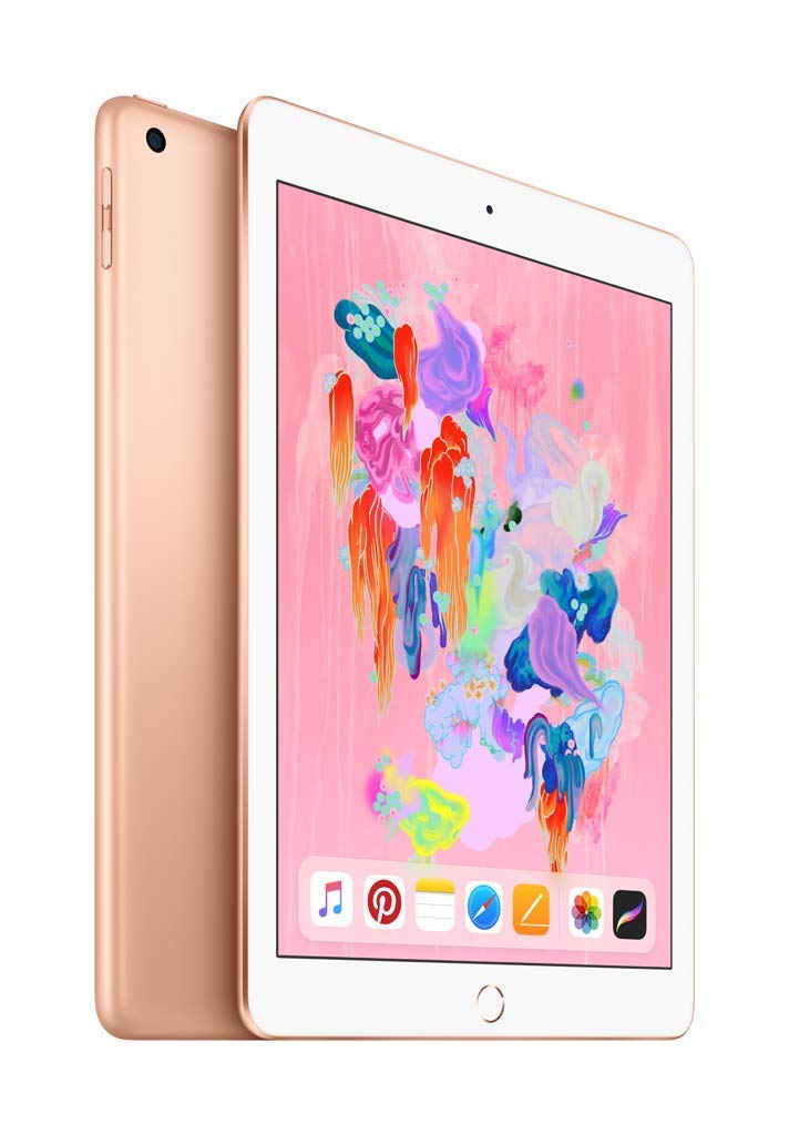 Refurbished Apple iPad 9.7 (6th Gen) 128GB Wi-Fi Gold - Certified Pre-Owned Tablet for Work, School & Entertainment
