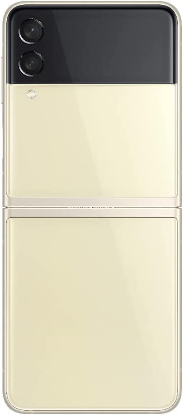 SAMSUNG Galaxy Z Flip 3 5G Unlocked Smartphone 128GB Cream Color - US Version (Renewed/Refurbished) | AT&T Compatible | Compact Foldable Phone for Work, Travel & Everyday Use