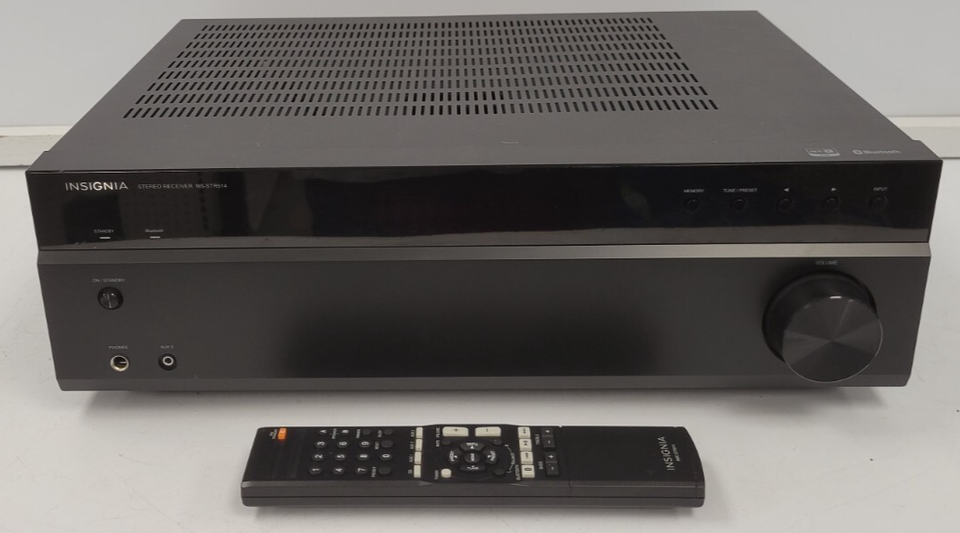Insignia NS-STR514 5.1 Channel 4K Ultra HD AV Receiver - Home Theater Audio System for Movies, Music & Gaming