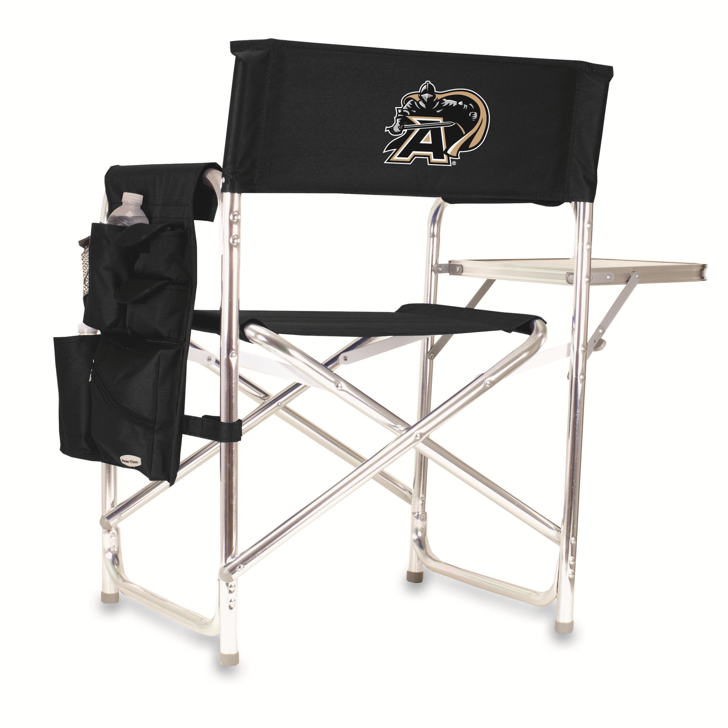 PICNIC TIME NCAA California Bears Folding Sports Chair with Side Table - Portable Beach & Camping Chair for Adults - Perfect for Tailgating, Outdoor Events, and Picnics