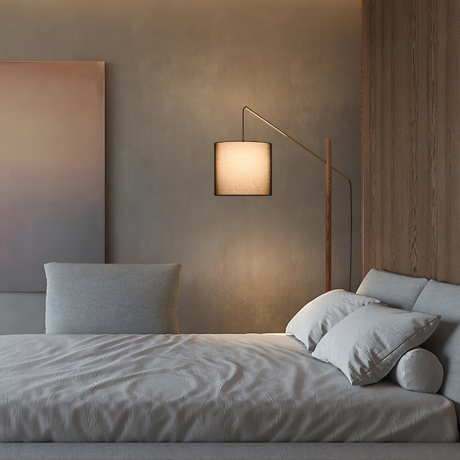 Modern Archer Floor Lamp with Adjustable Height - Stylish LED Standing Light for Living Room, Bedroom & Office - Perfect for Reading, Working & Relaxing