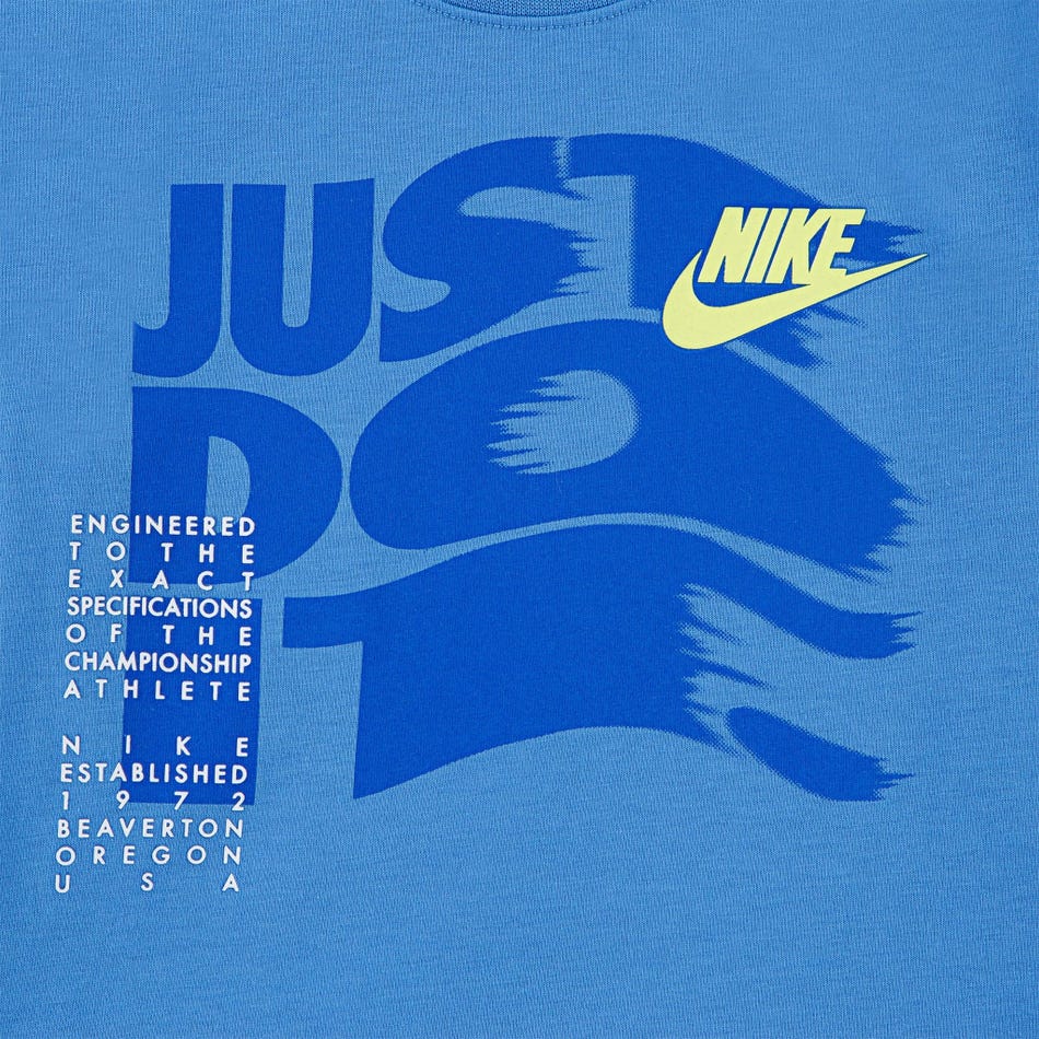 Nike Kids' On the Move Long Sleeve Blue Sweatshirt - Comfortable & Stylish Activewear for Boys & Girls - Perfect for School, Play & Outdoor Activities